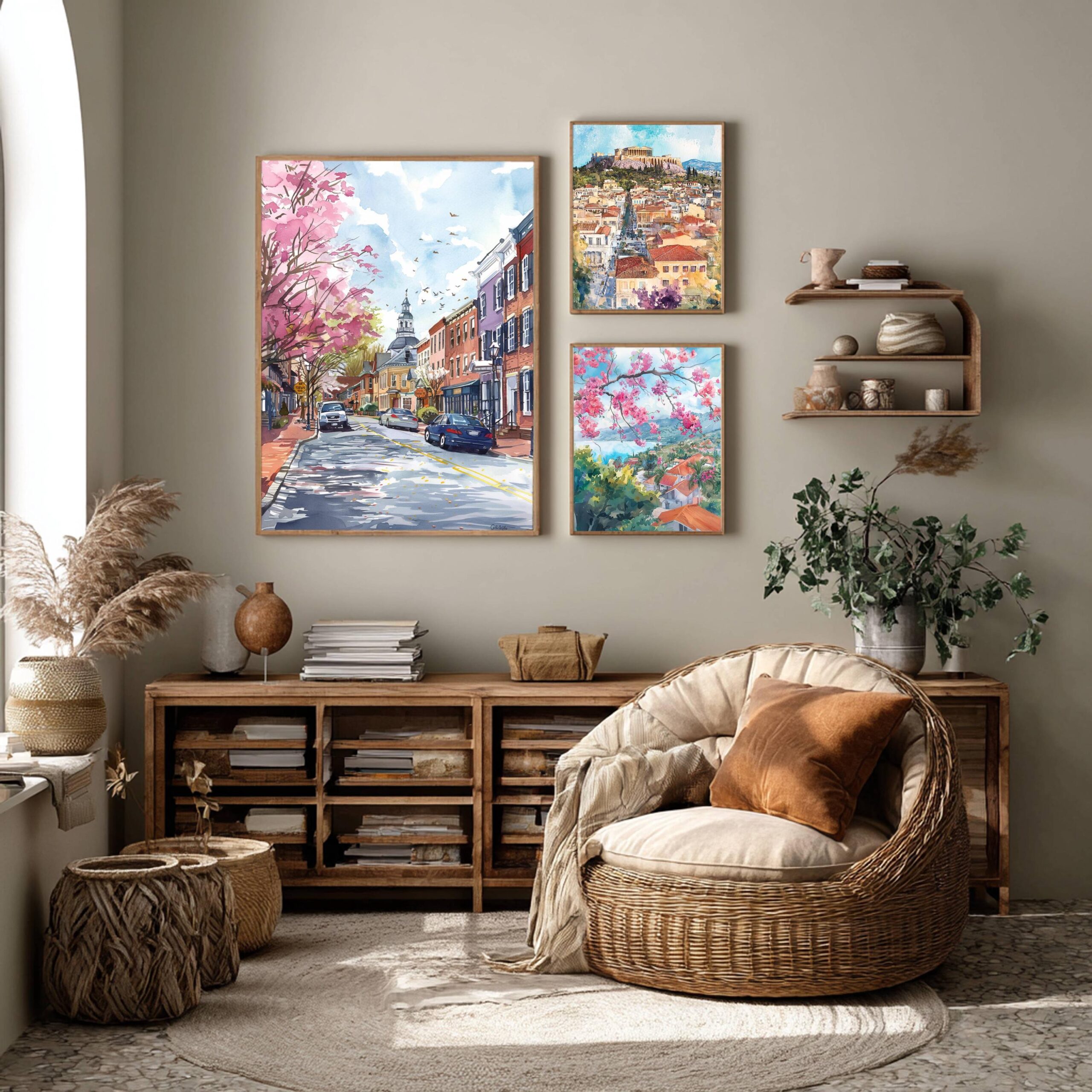 Annapolis Maryland USA Watercolor Print: American Travel Art Poster - Image 2