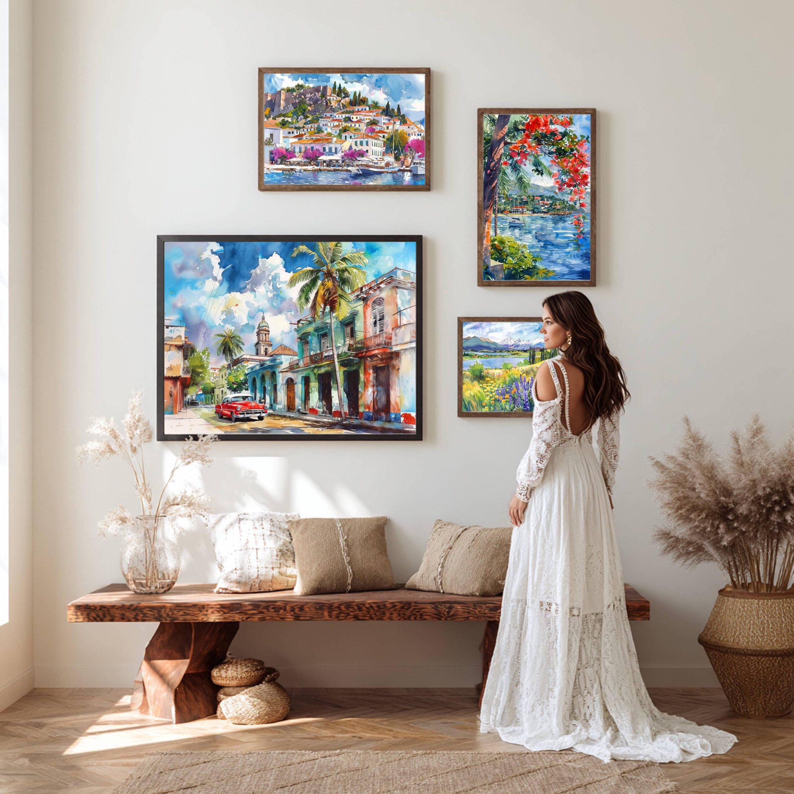 Cuba Caribbean Watercolor Print: Travel Art Poster - Image 2