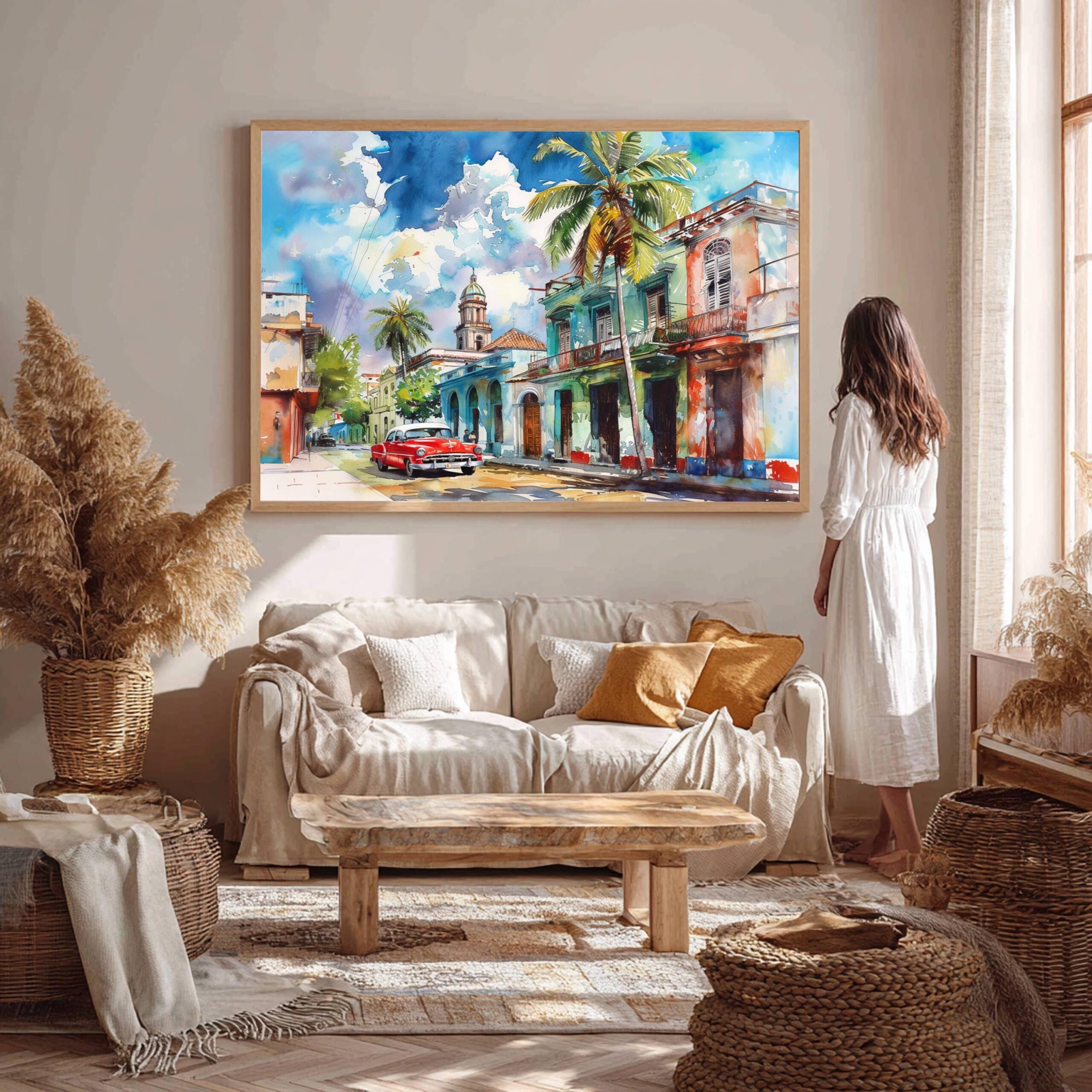 Cuba Caribbean Watercolor Print: Travel Art Poster - Image 4