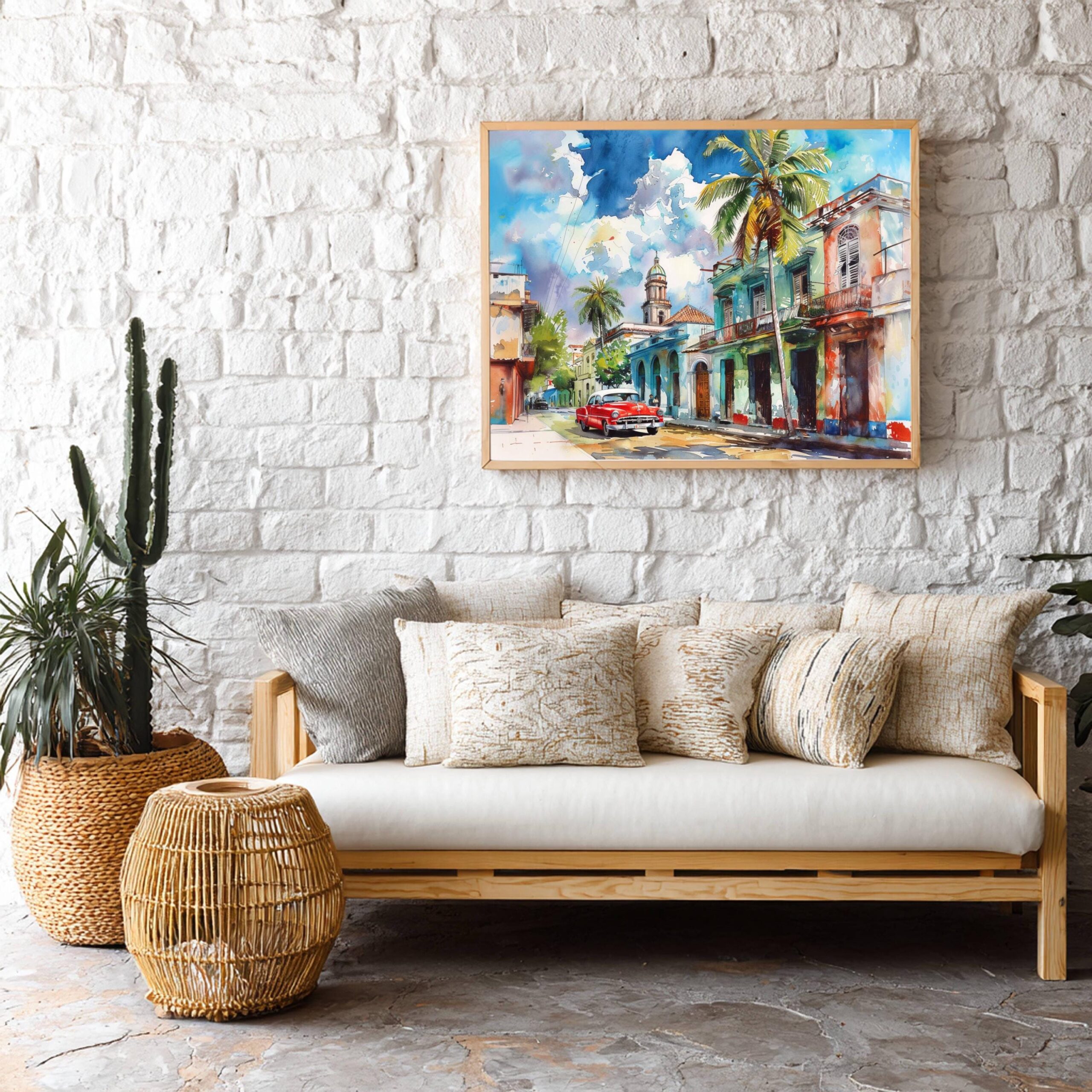 Cuba Caribbean Watercolor Print: Travel Art Poster - Image 5