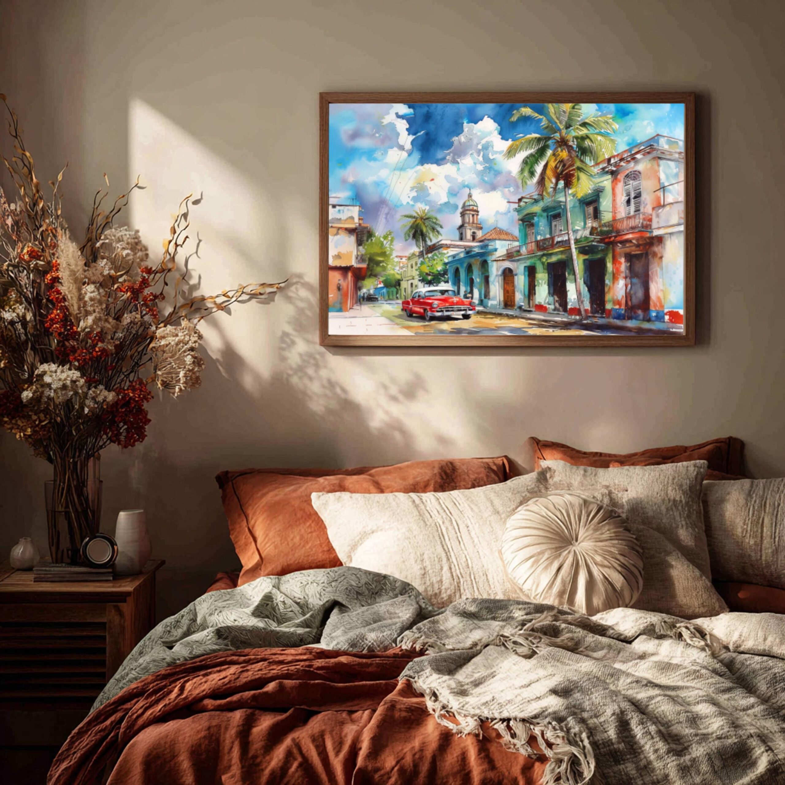 Cuba Caribbean Watercolor Print: Travel Art Poster - Image 3