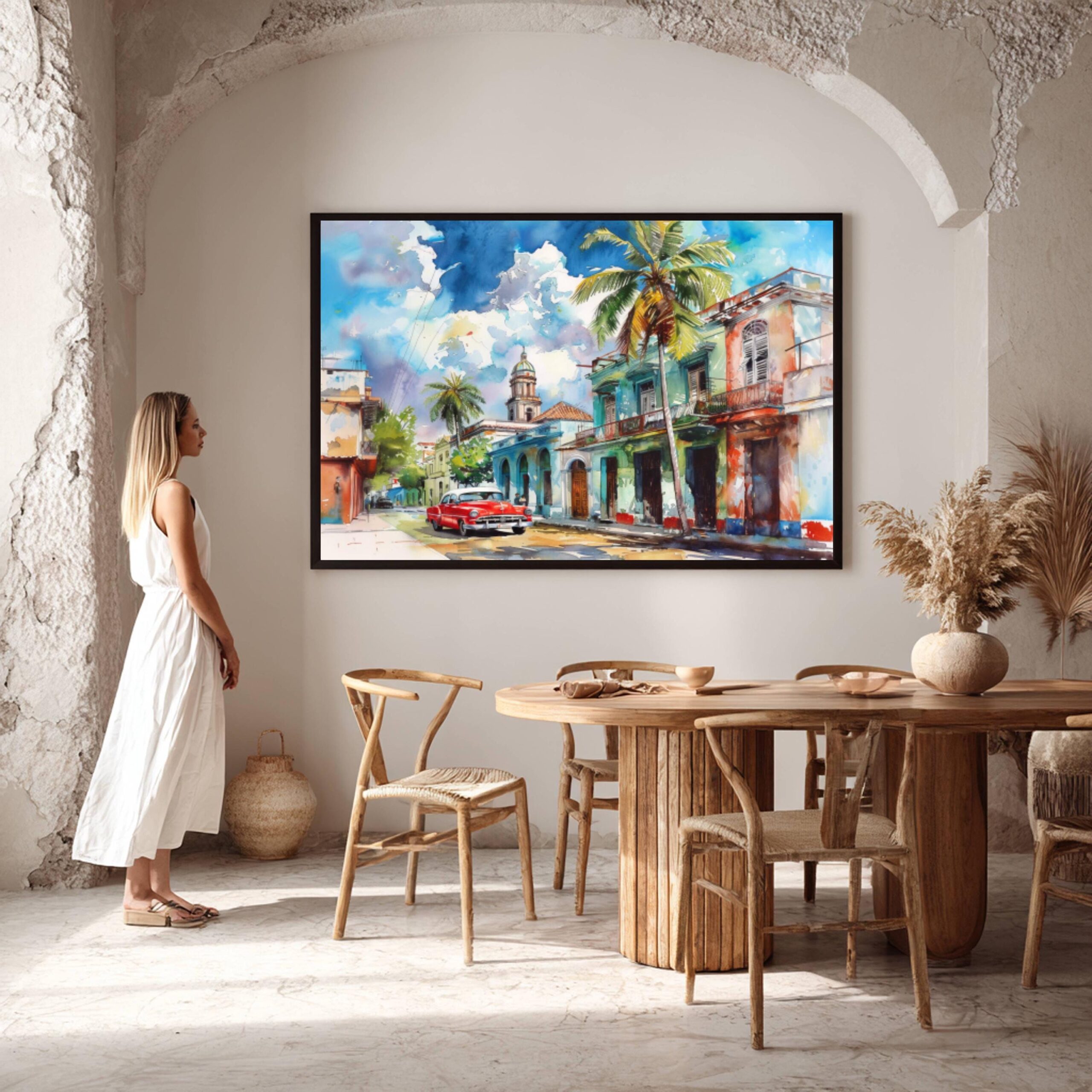 Cuba Caribbean Watercolor Print: Travel Art Poster - Image 7