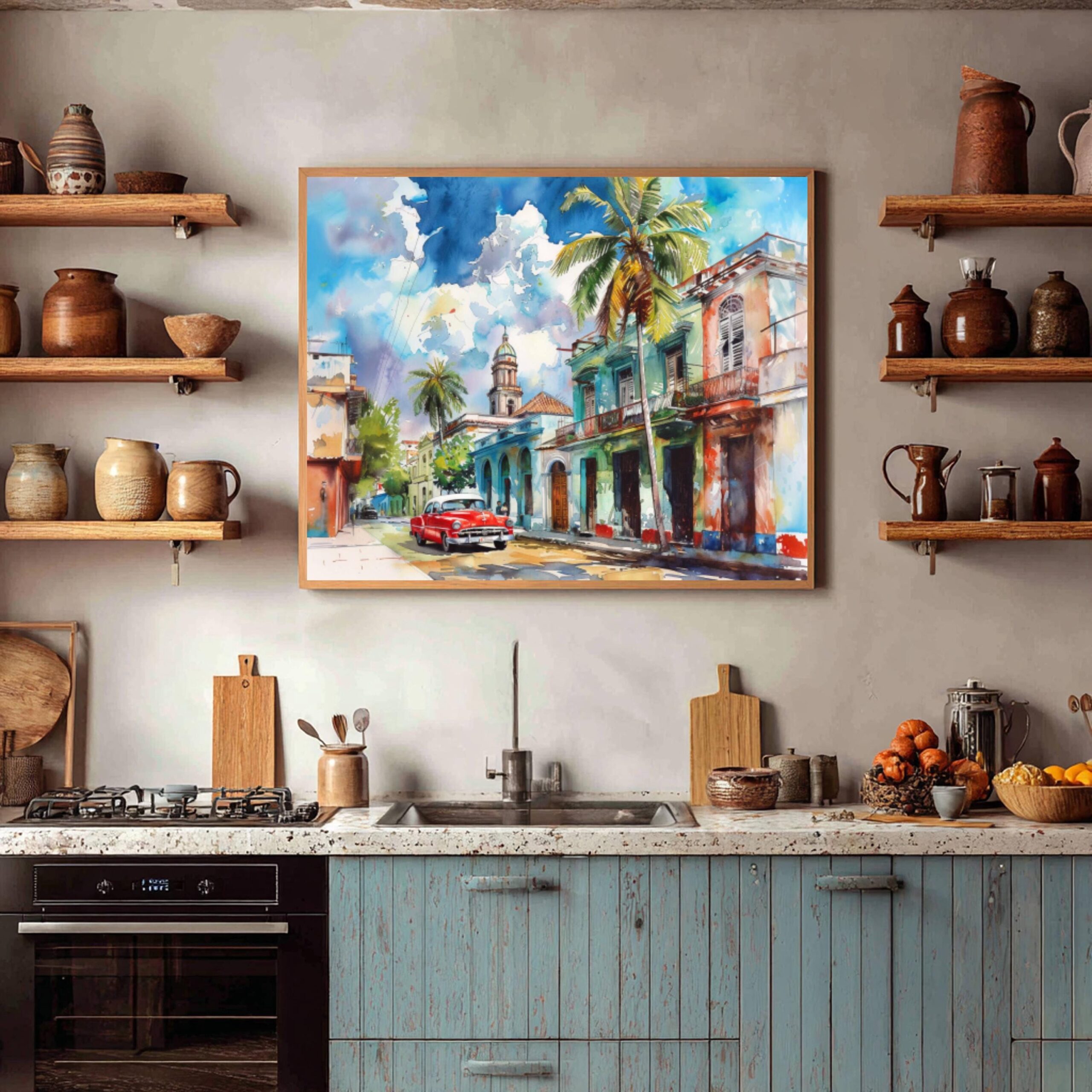Cuba Caribbean Watercolor Print: Travel Art Poster - Image 10