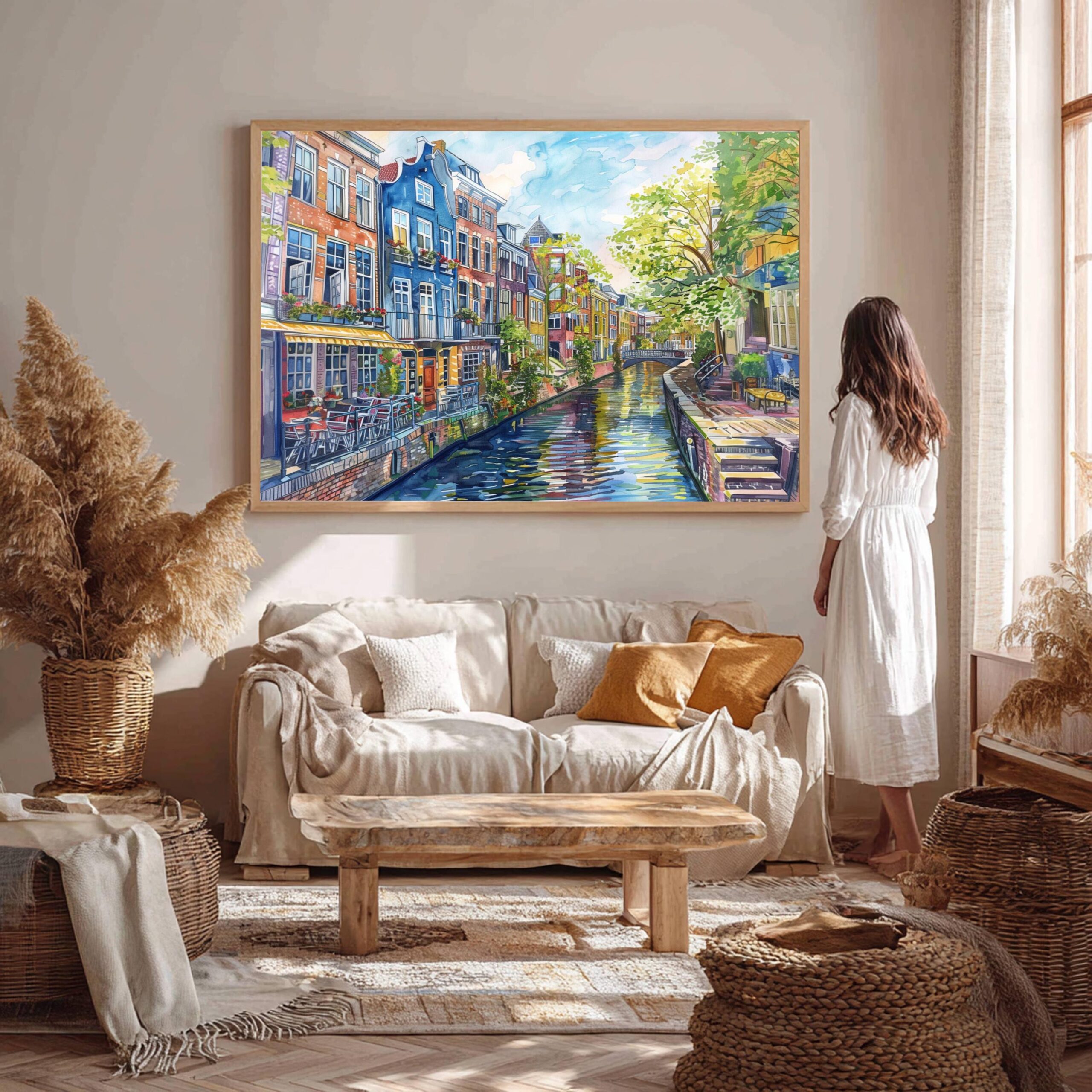 Utrecht The Netherlands (Holland) Europe Watercolor Print: Travel Art Poster - Image 5