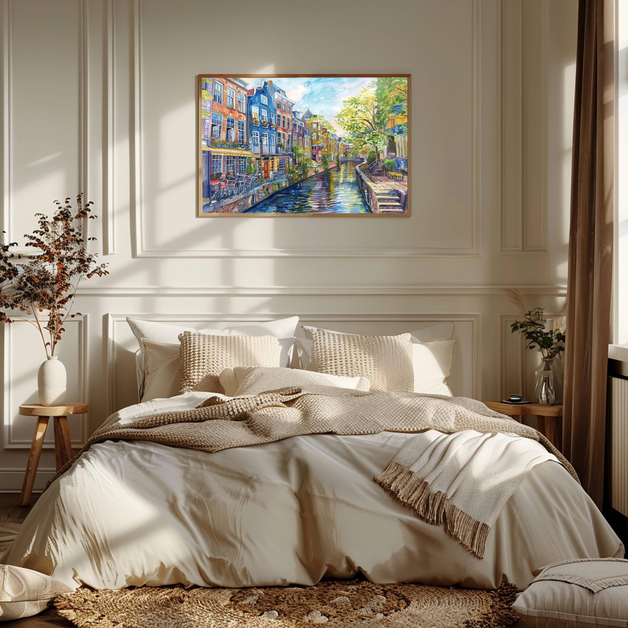 Utrecht The Netherlands (Holland) Europe Watercolor Print: Travel Art Poster - Image 3