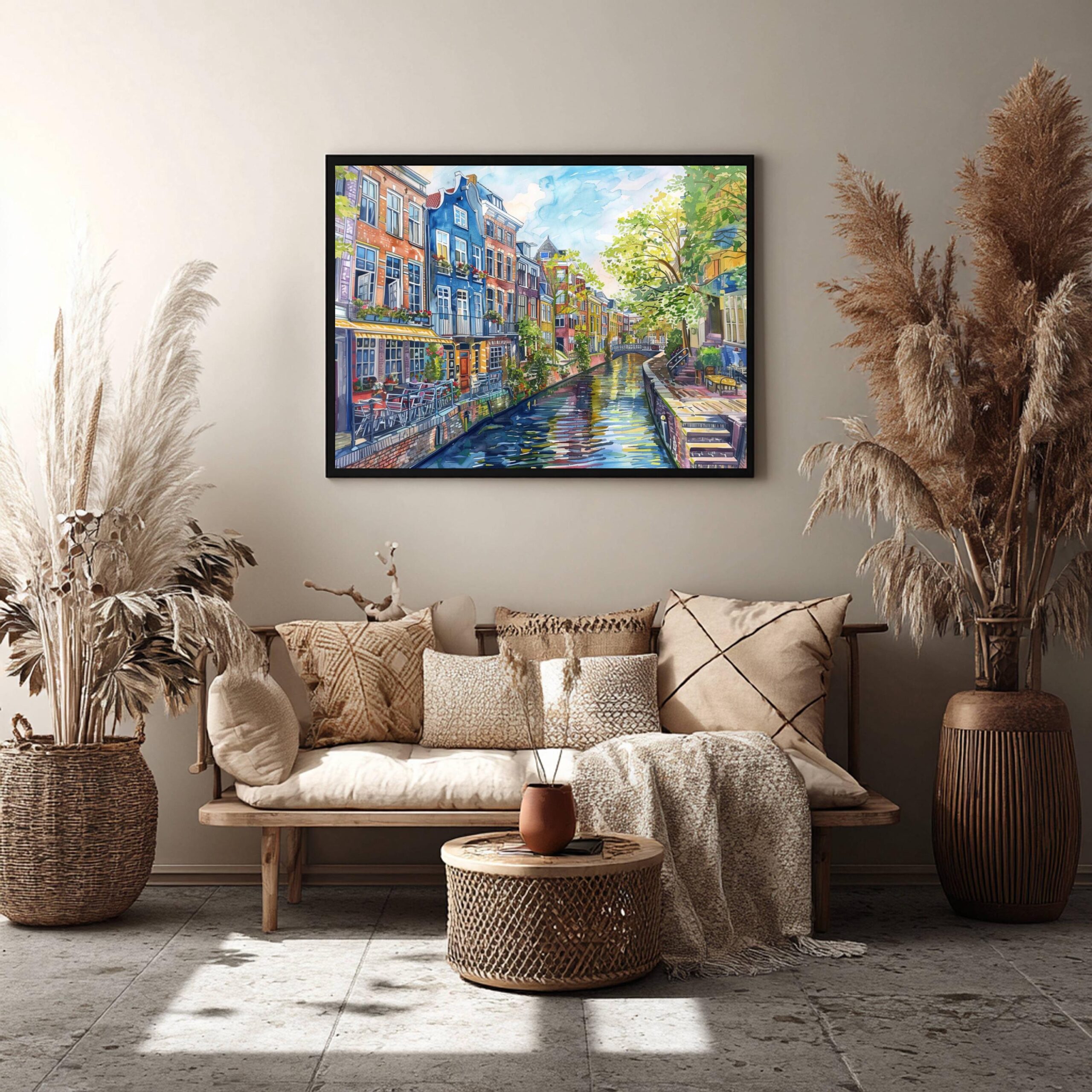 Utrecht The Netherlands (Holland) Europe Watercolor Print: Travel Art Poster - Image 8