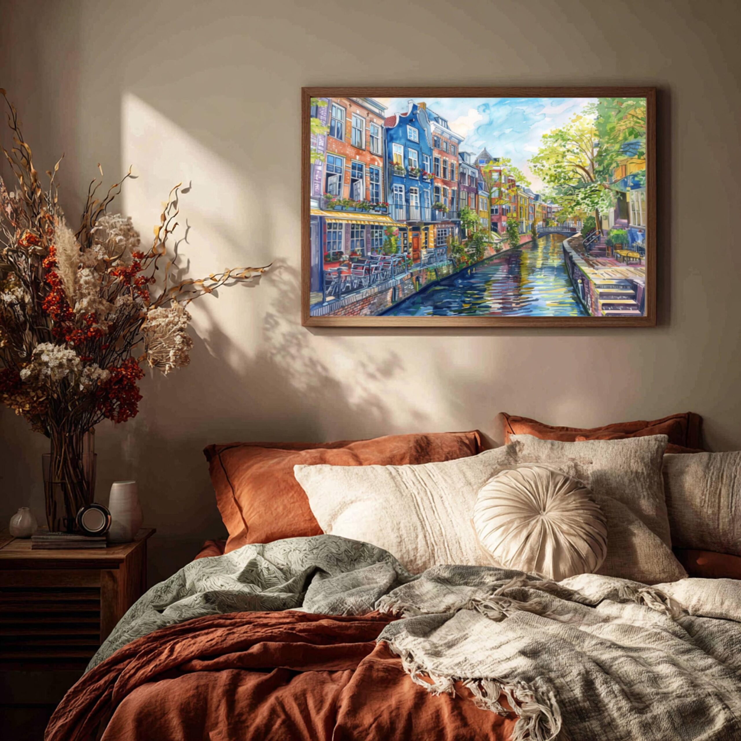 Utrecht The Netherlands (Holland) Europe Watercolor Print: Travel Art Poster - Image 4