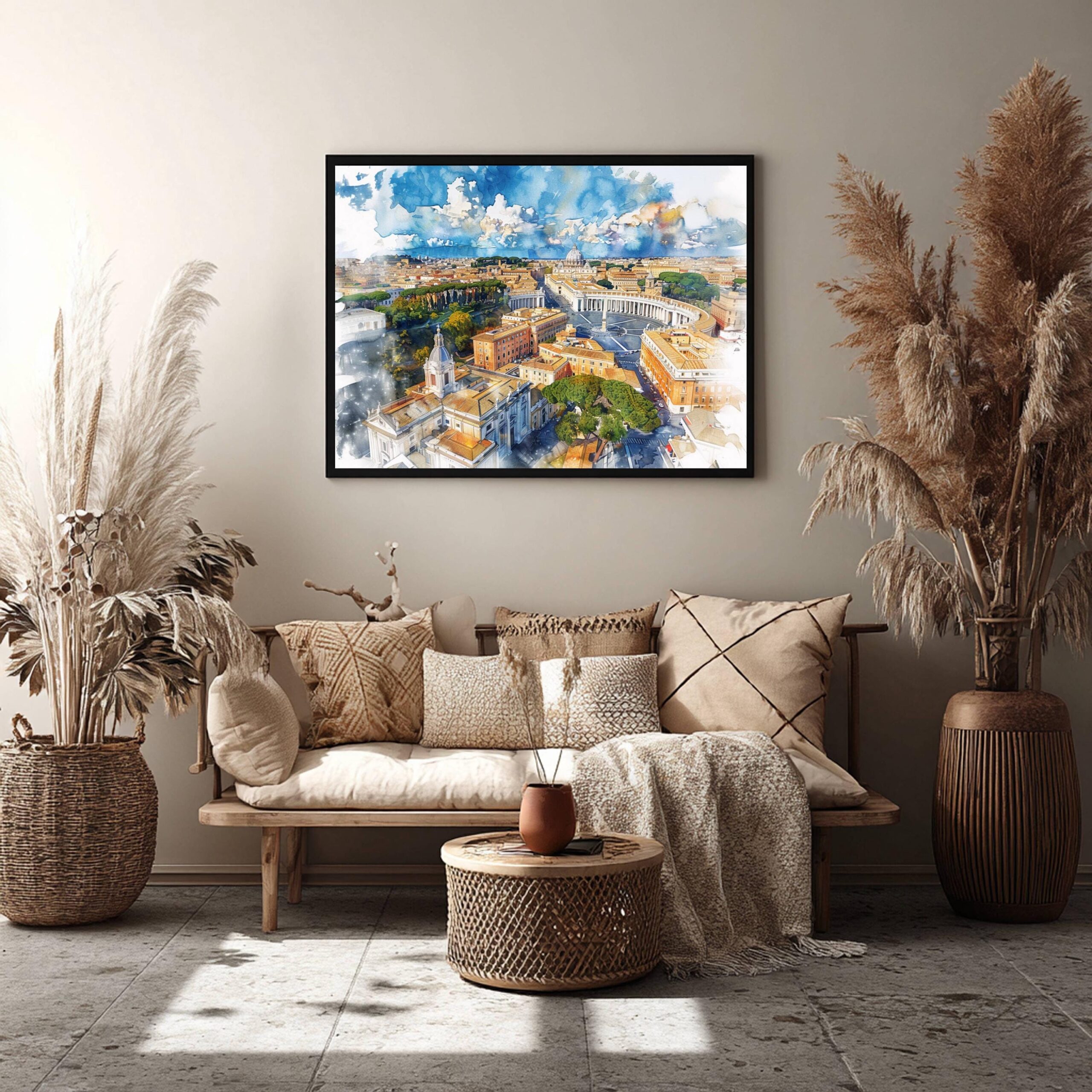 Vatican City Europe Watercolor Print: Travel Art Poster - Image 5