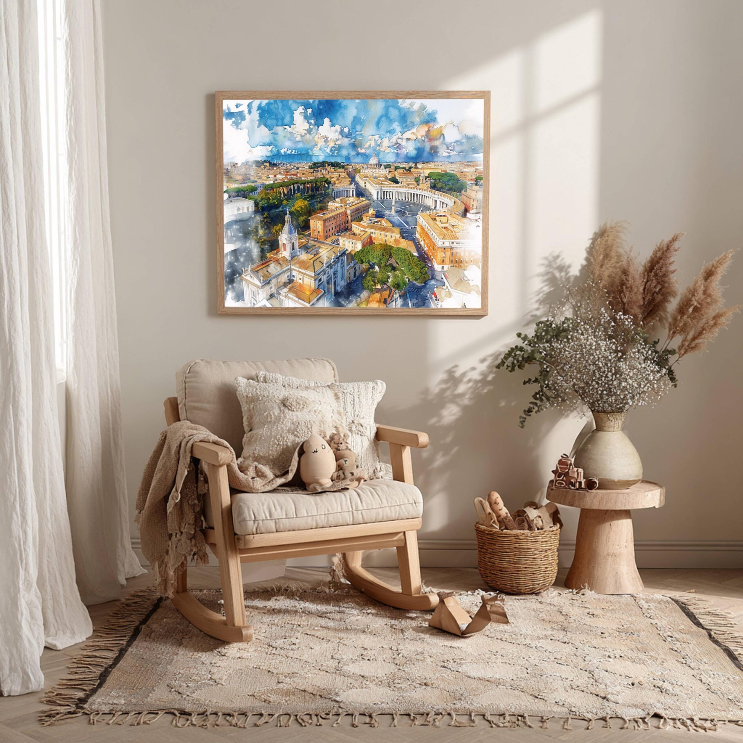 Vatican City Europe Watercolor Print: Travel Art Poster - Image 6