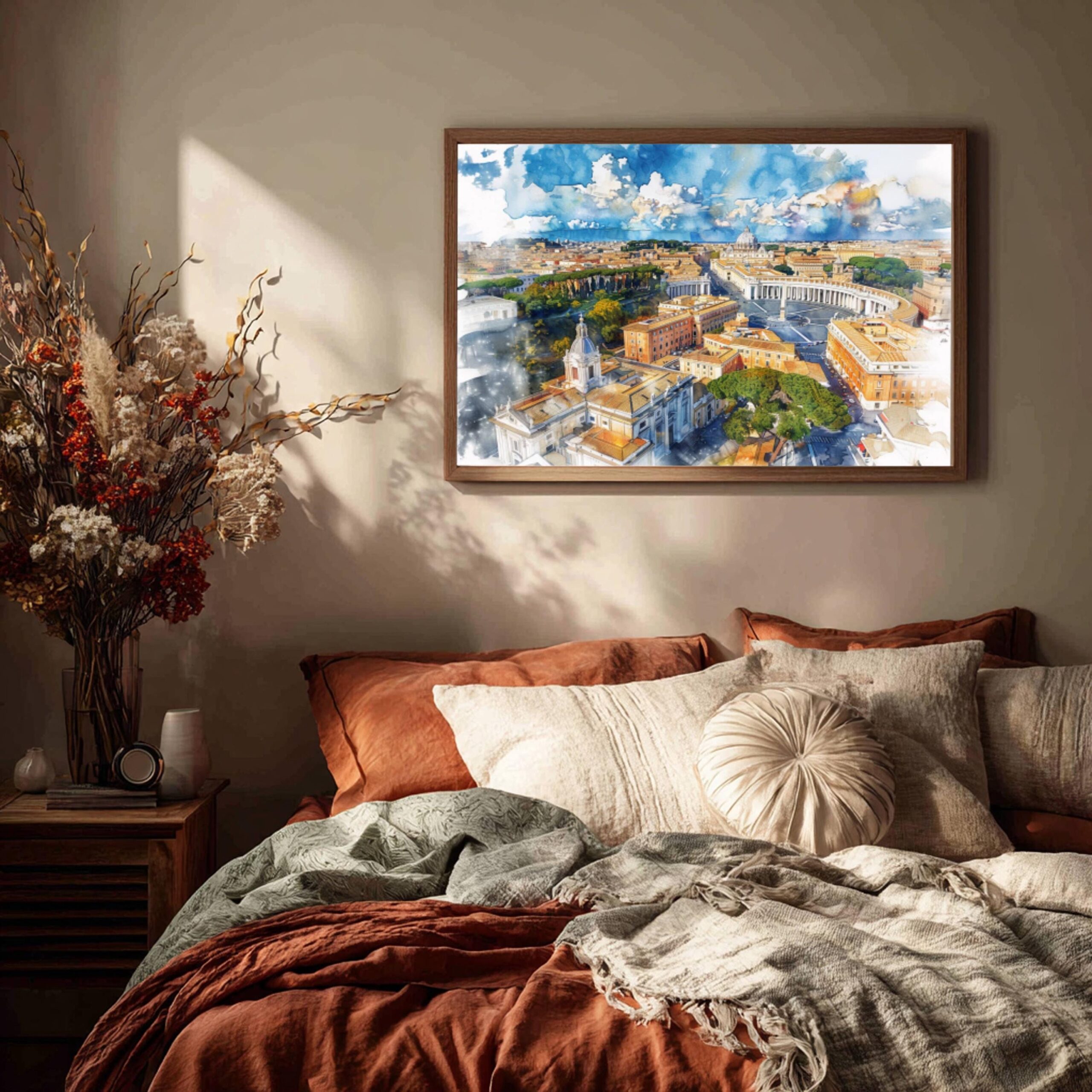 Vatican City Europe Watercolor Print: Travel Art Poster - Image 3