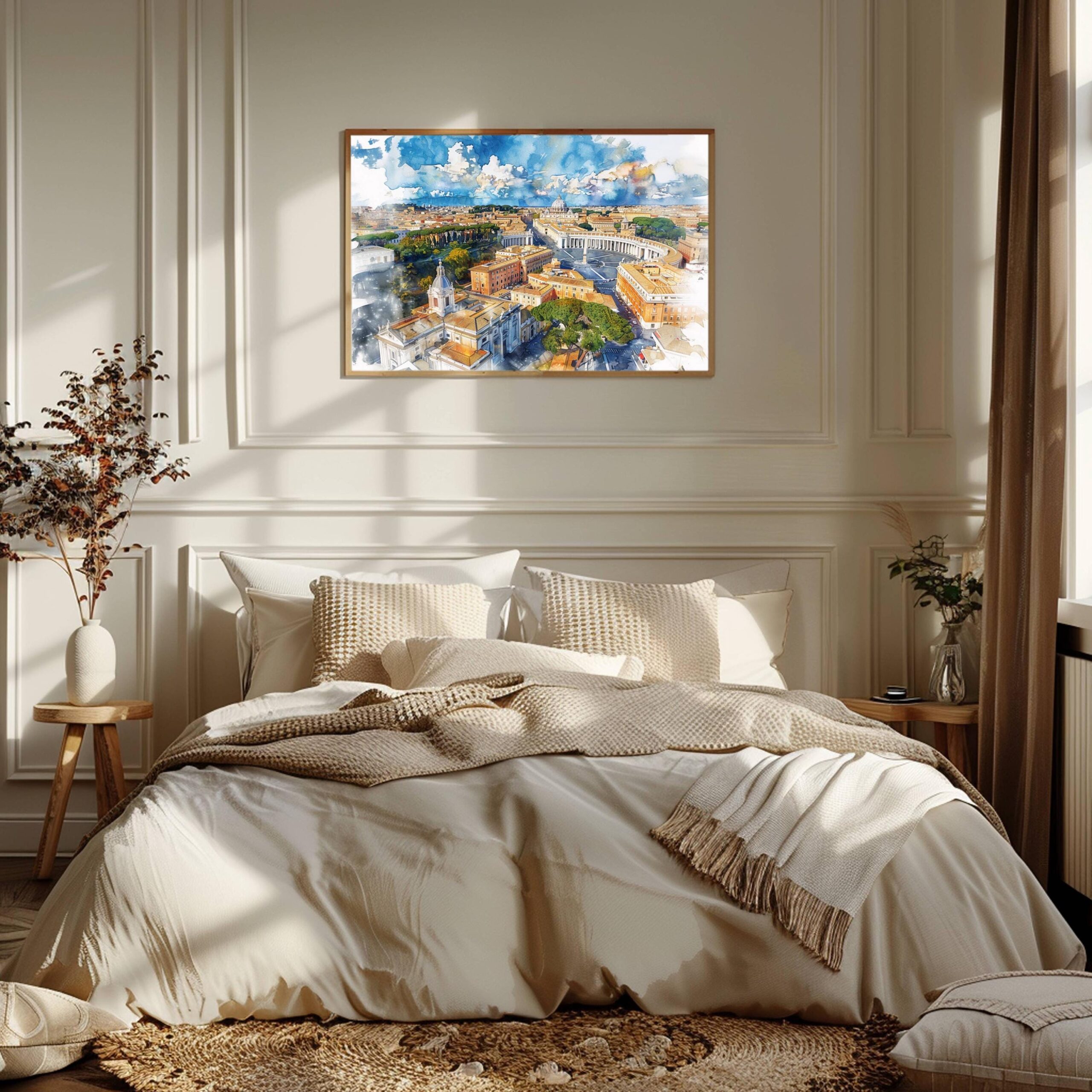 Vatican City Europe Watercolor Print: Travel Art Poster - Image 4