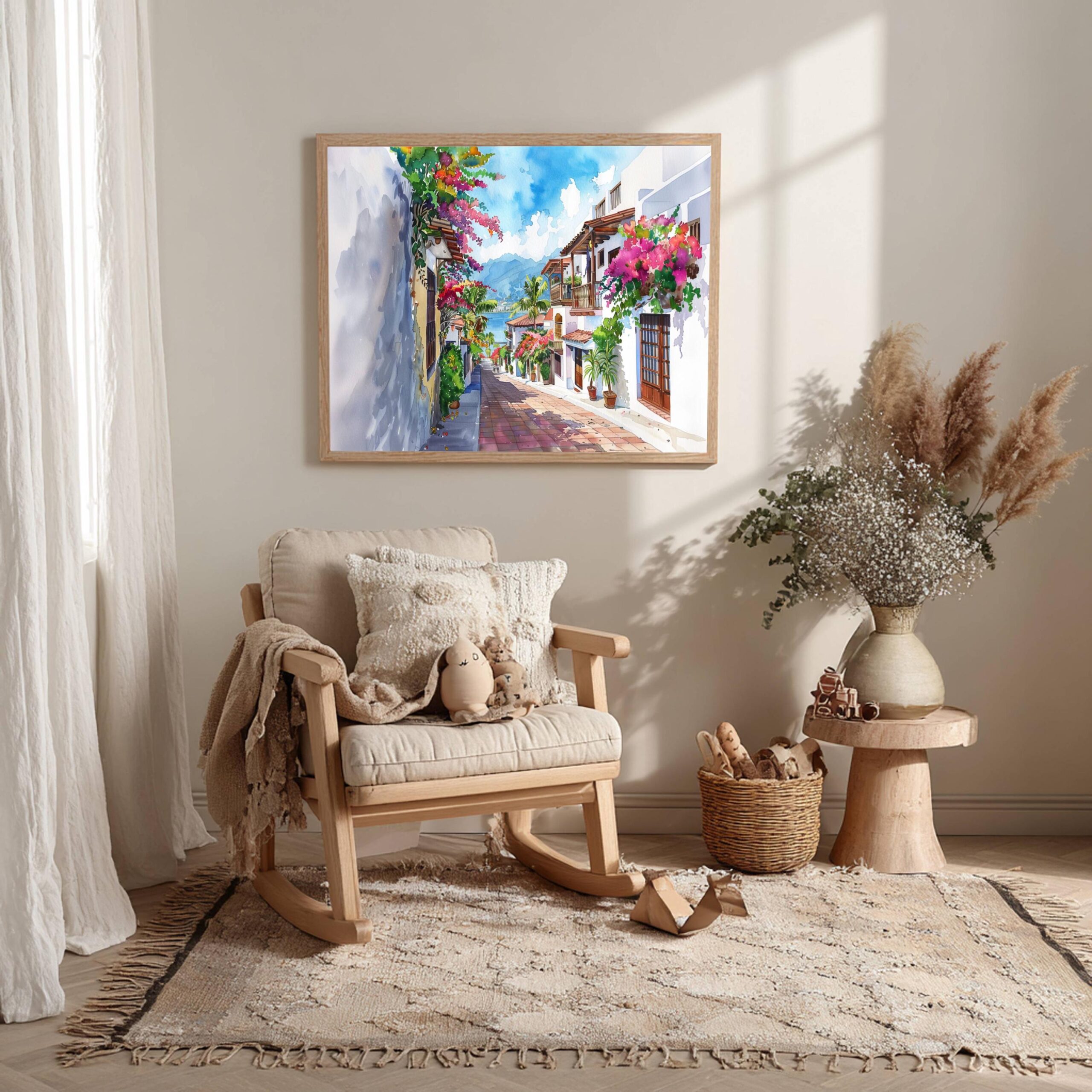 Puerto Vallarta Mexico North America Watercolor Print: Travel Art Poster - Image 9