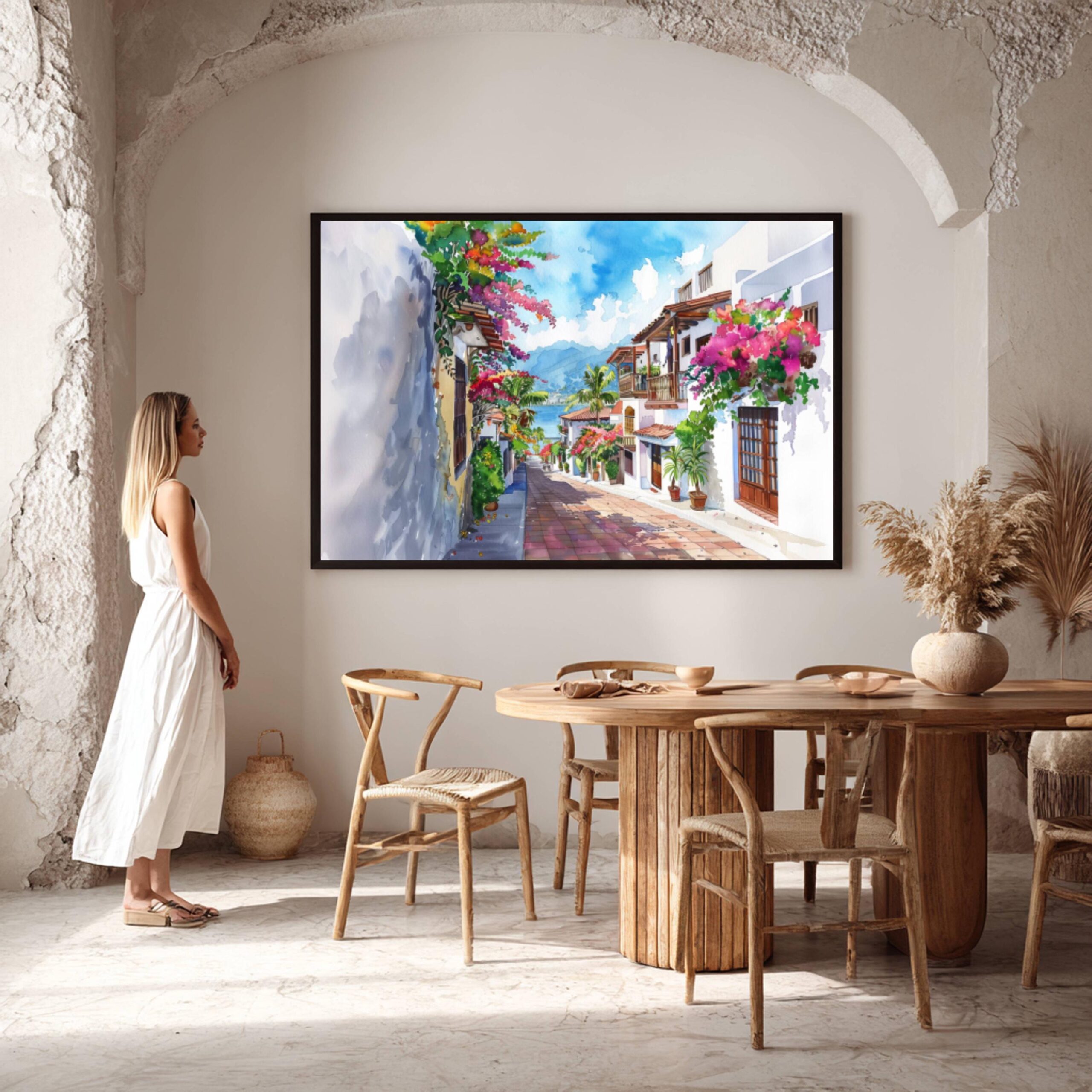 Puerto Vallarta Mexico North America Watercolor Print: Travel Art Poster - Image 7