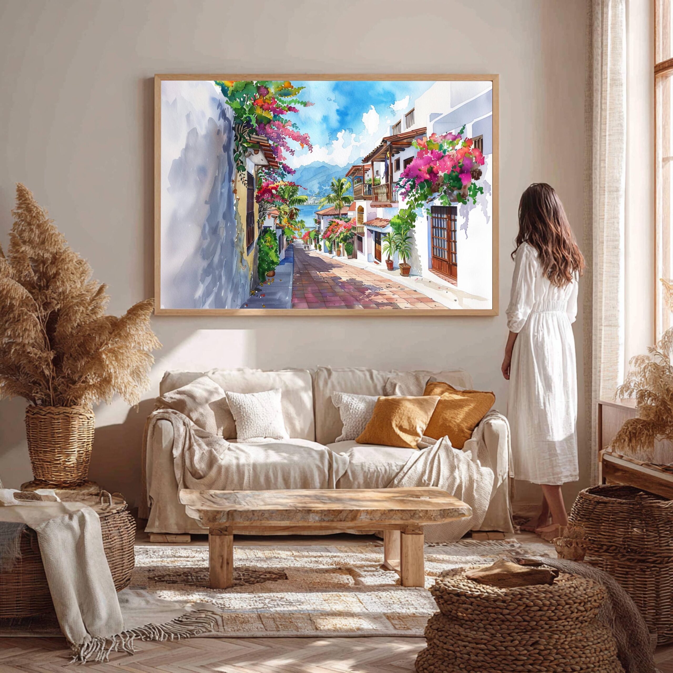 Puerto Vallarta Mexico North America Watercolor Print: Travel Art Poster - Image 6
