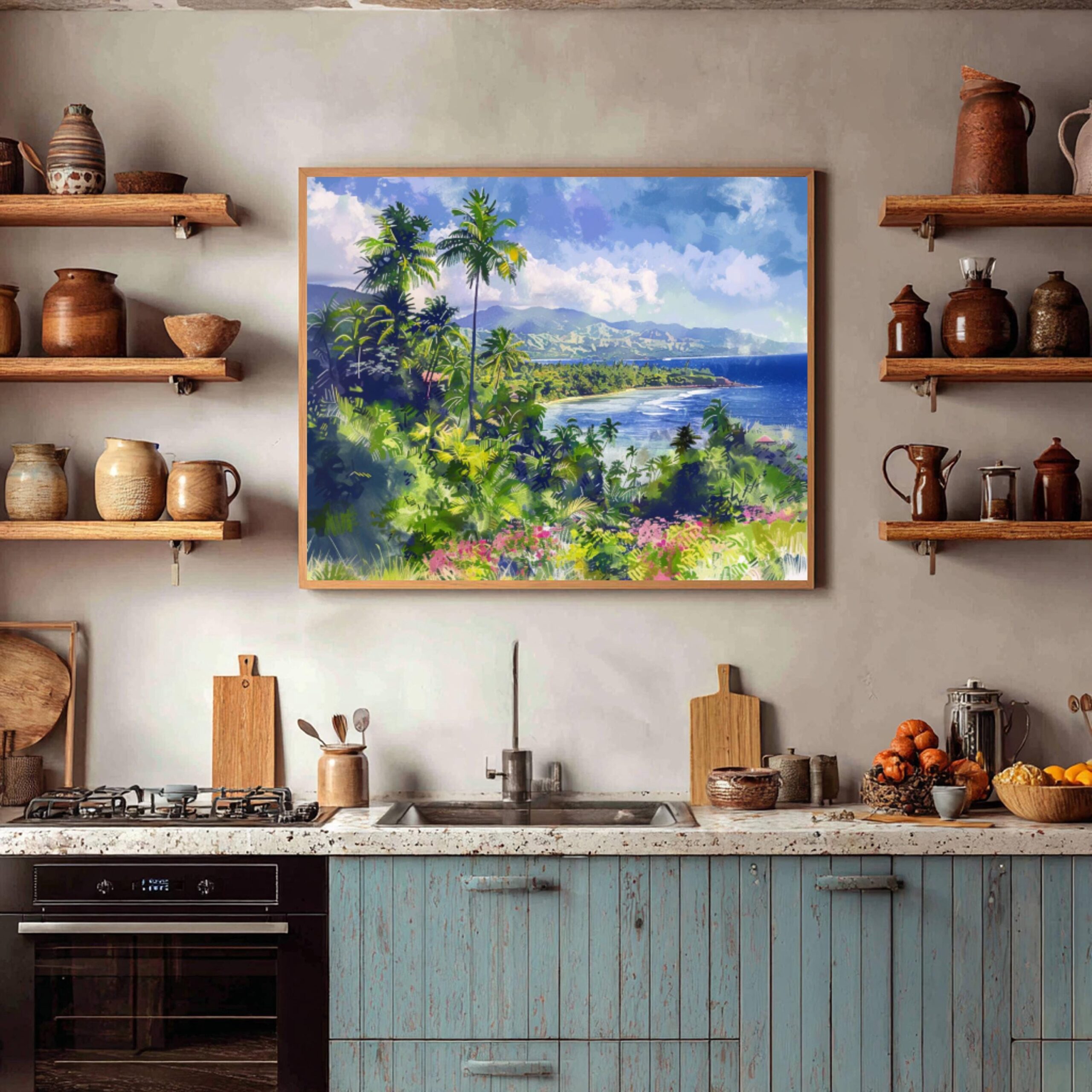 Fiji Watercolor Print: Oceania Travel Art Poster - Image 5