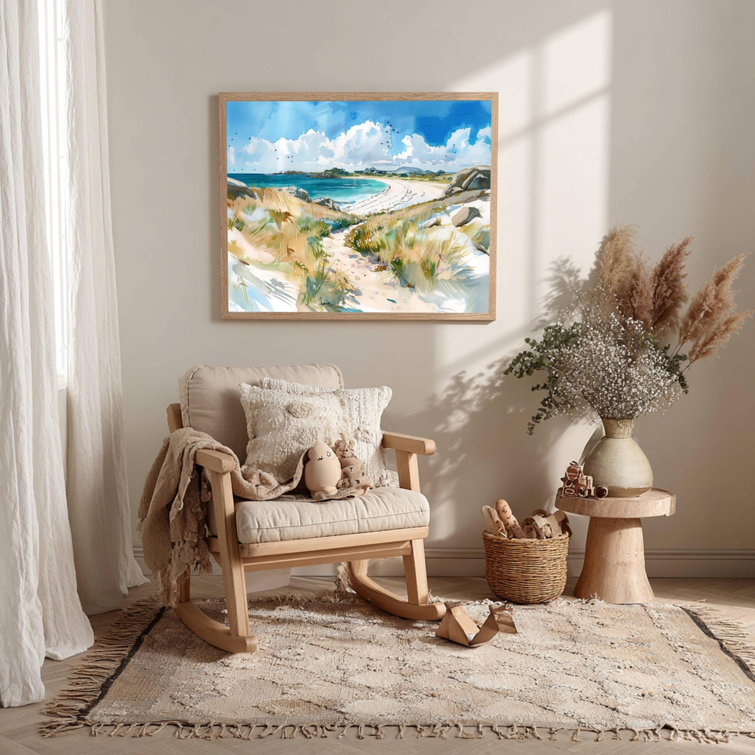 Isles of Scilly United Kingdom Watercolor Print: Travel Art Poster - Image 10