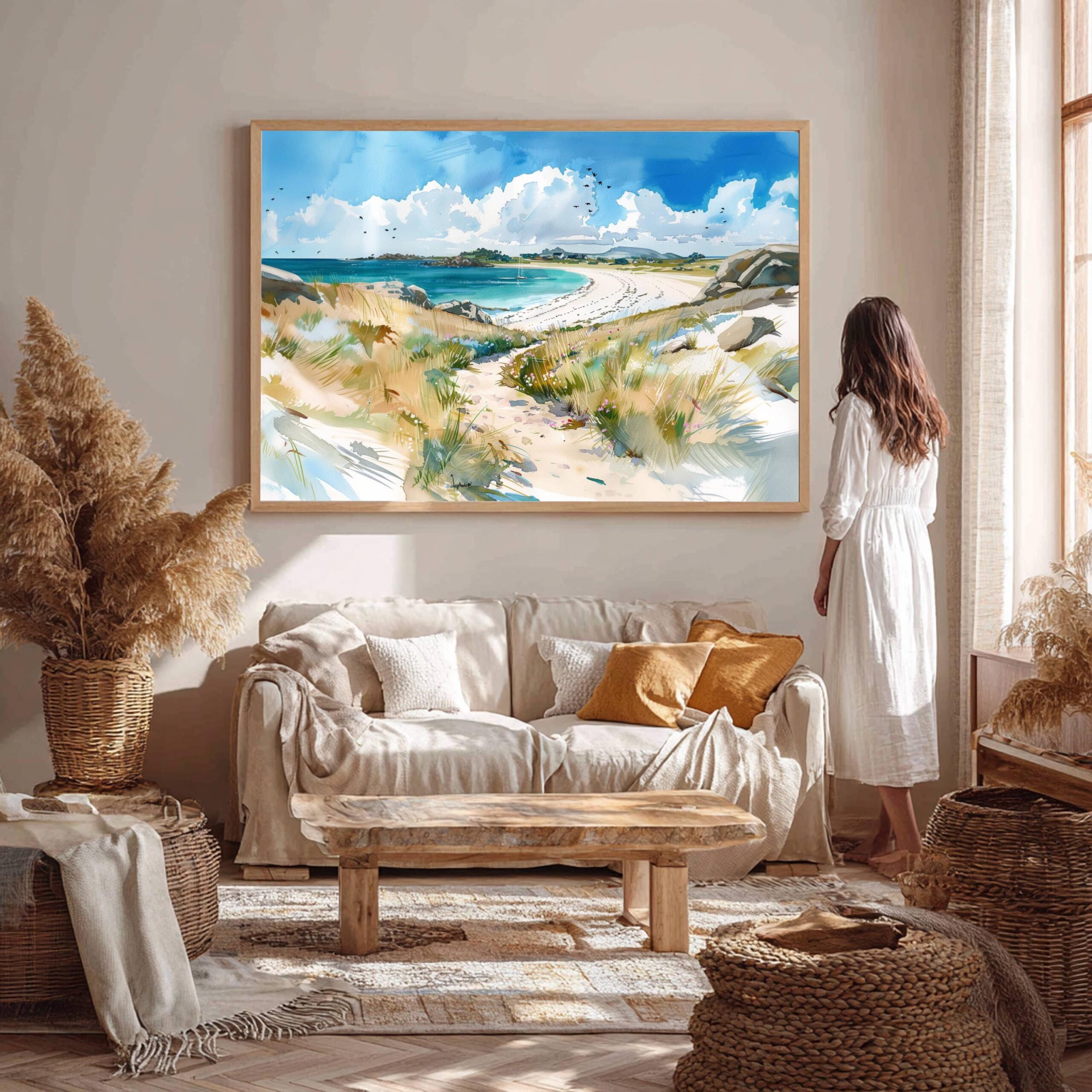 Isles of Scilly United Kingdom Watercolor Print: Travel Art Poster - Image 8