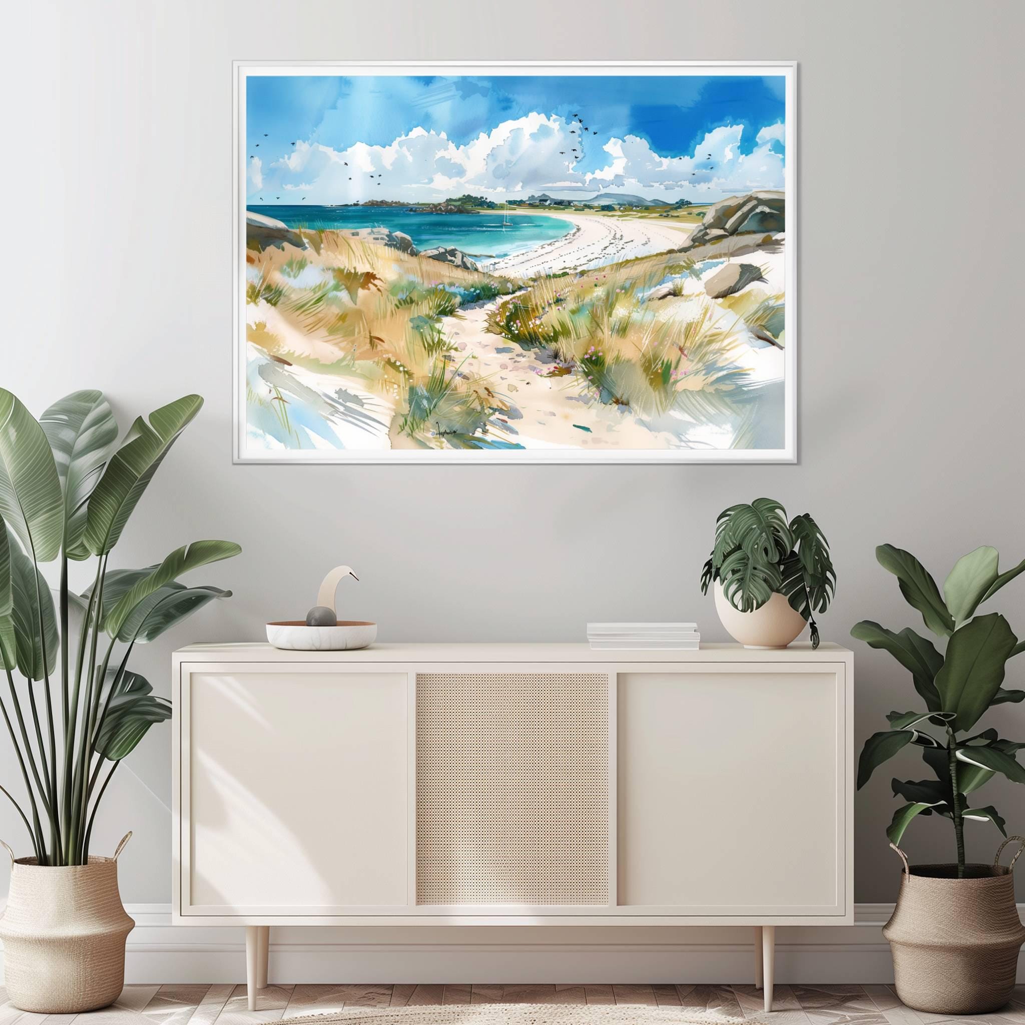 Isles of Scilly United Kingdom Watercolor Print: Travel Art Poster - Image 5