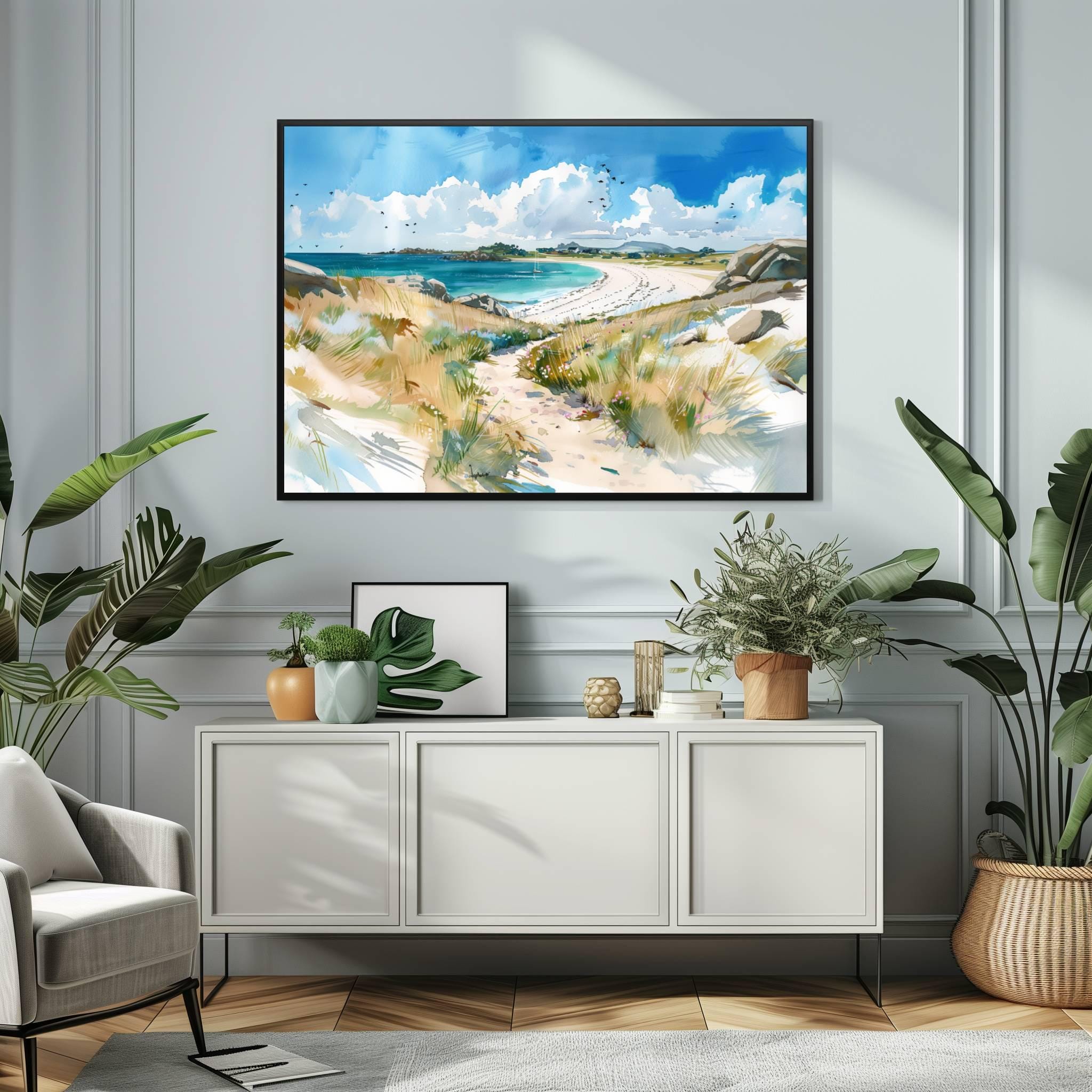 Isles of Scilly United Kingdom Watercolor Print: Travel Art Poster - Image 7