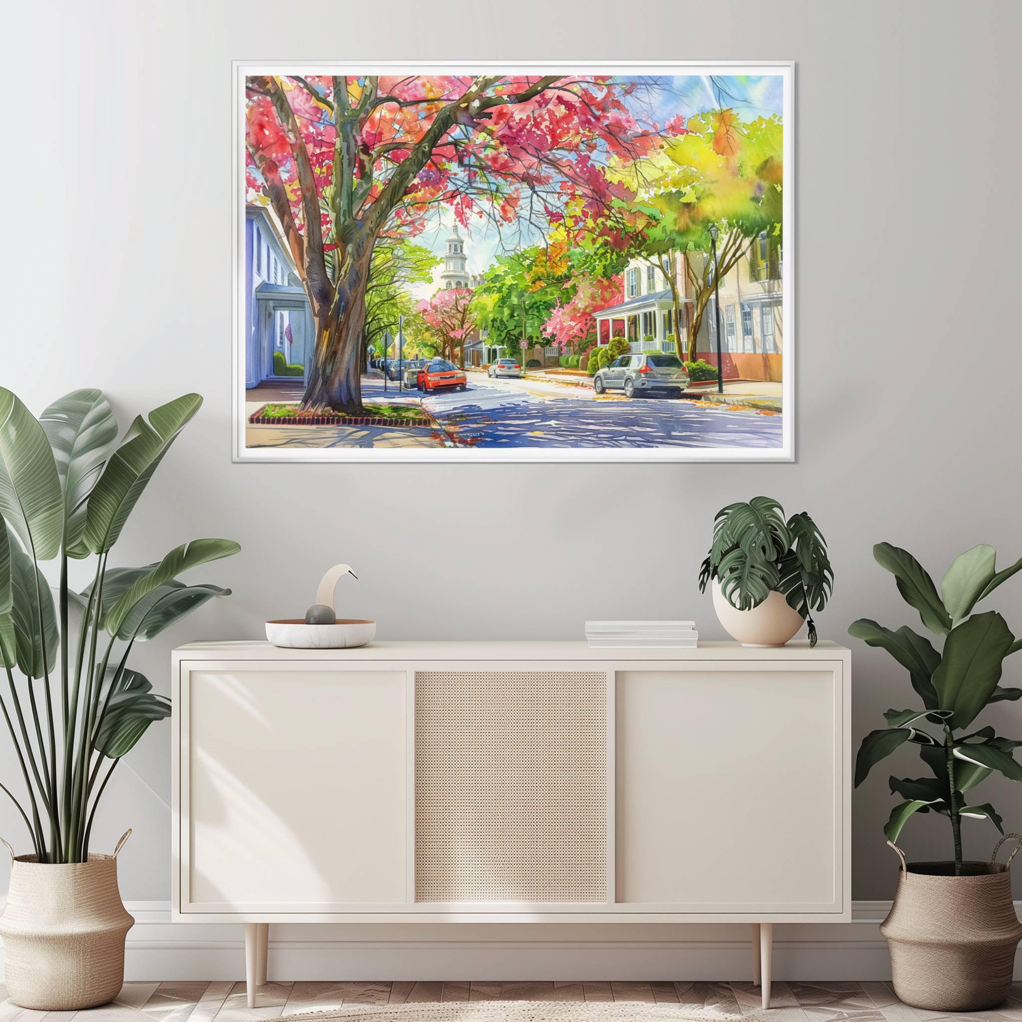 Charleston South Carolina USA Watercolor Print: American Travel Art Poster - Image 4