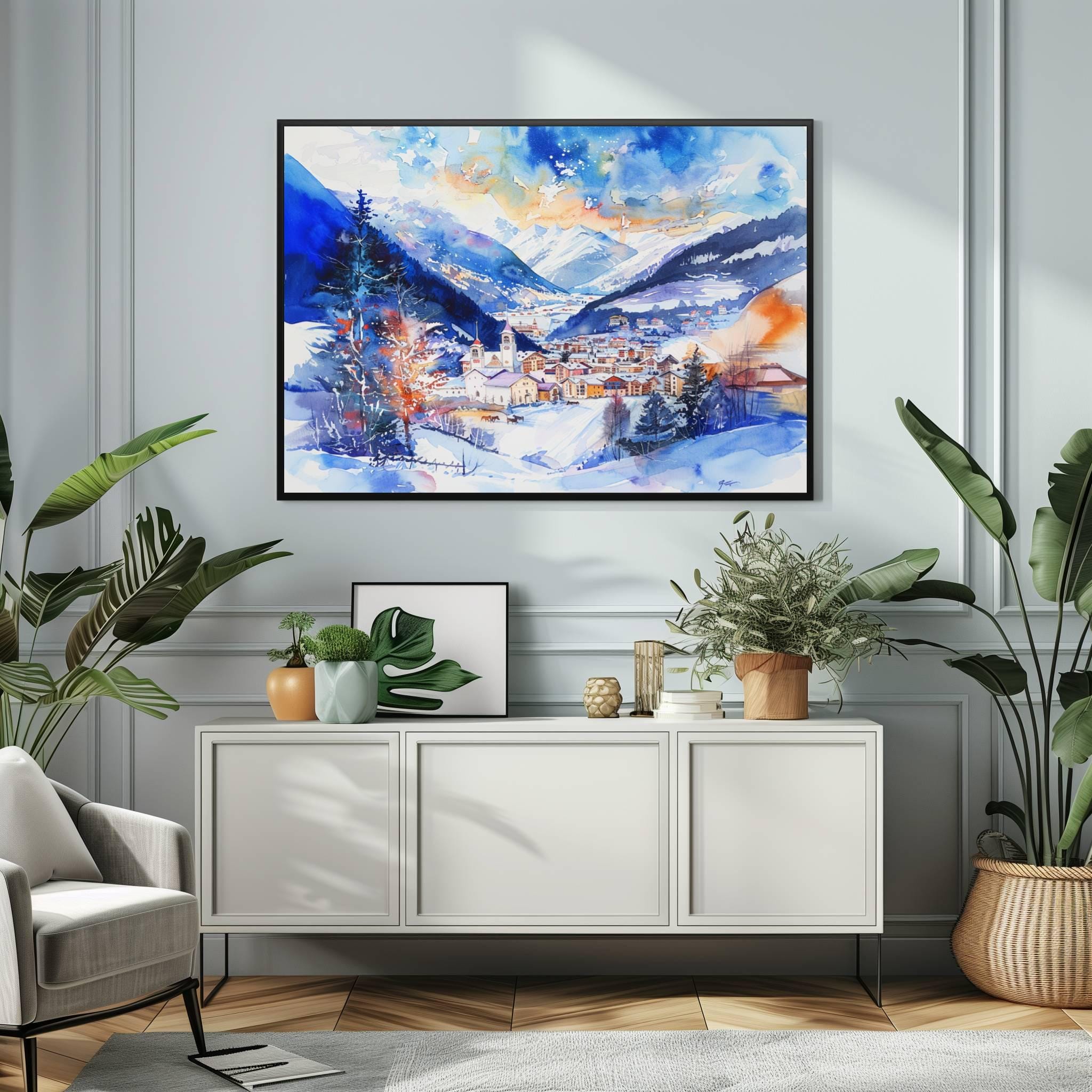 Bormio Italy Watercolor Print: Europe Travel Art Poster - Image 7