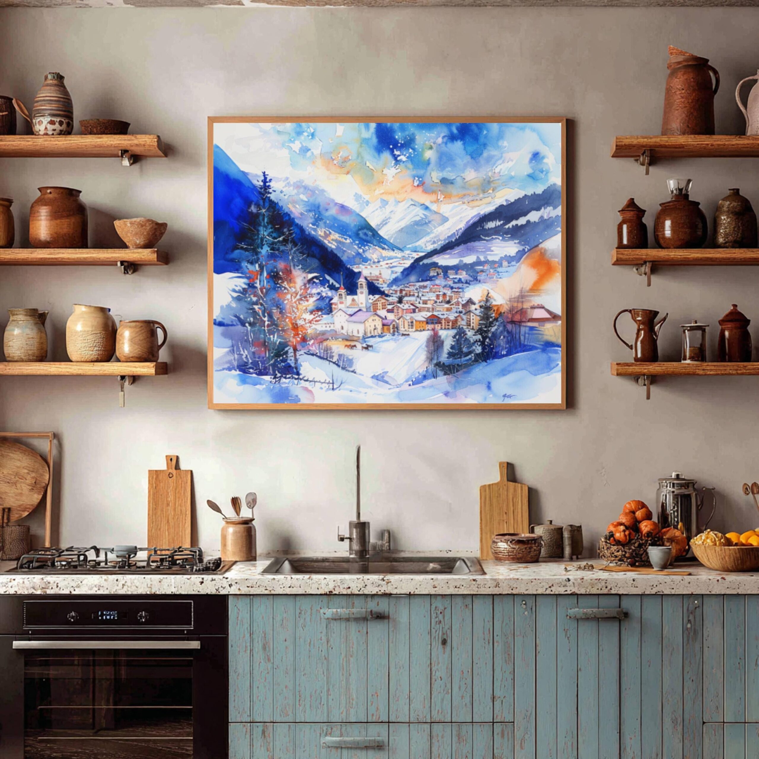 Bormio Italy Watercolor Print: Europe Travel Art Poster - Image 9