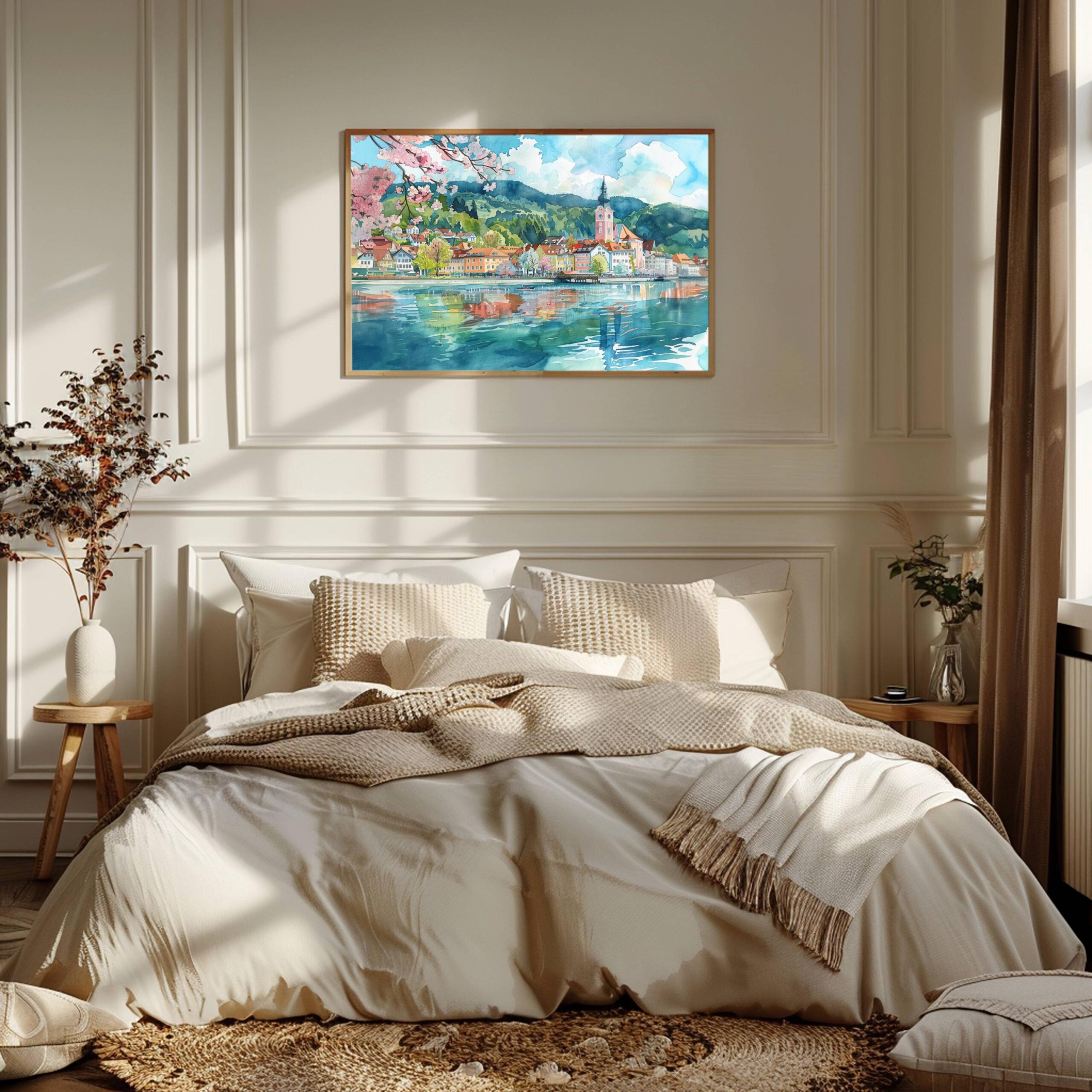 Klagenfurt am Wörthersee Austria Watercolor Print: Europe Travel Art Poster - Image 4