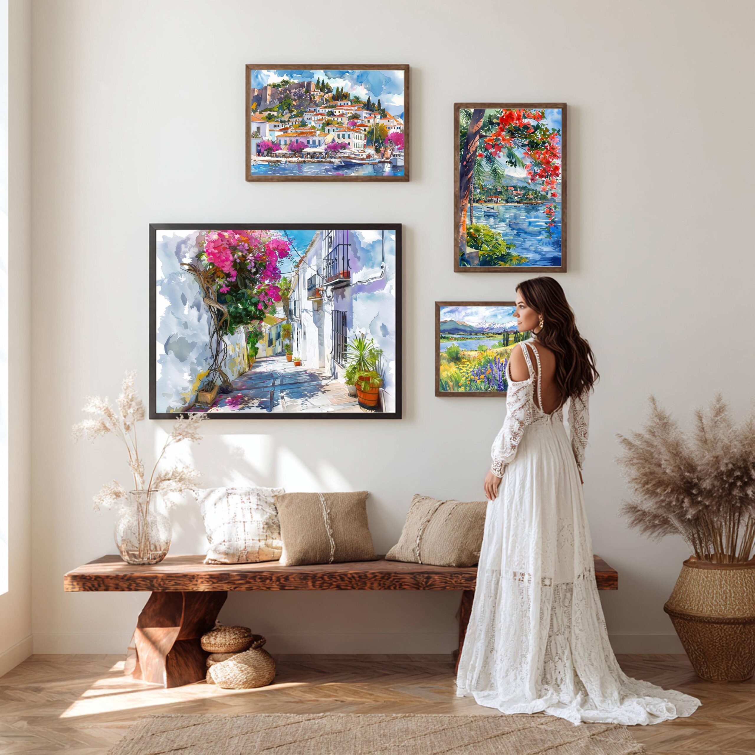 Estepona Spain Watercolor Print: Europe Travel Art Poster - Image 2