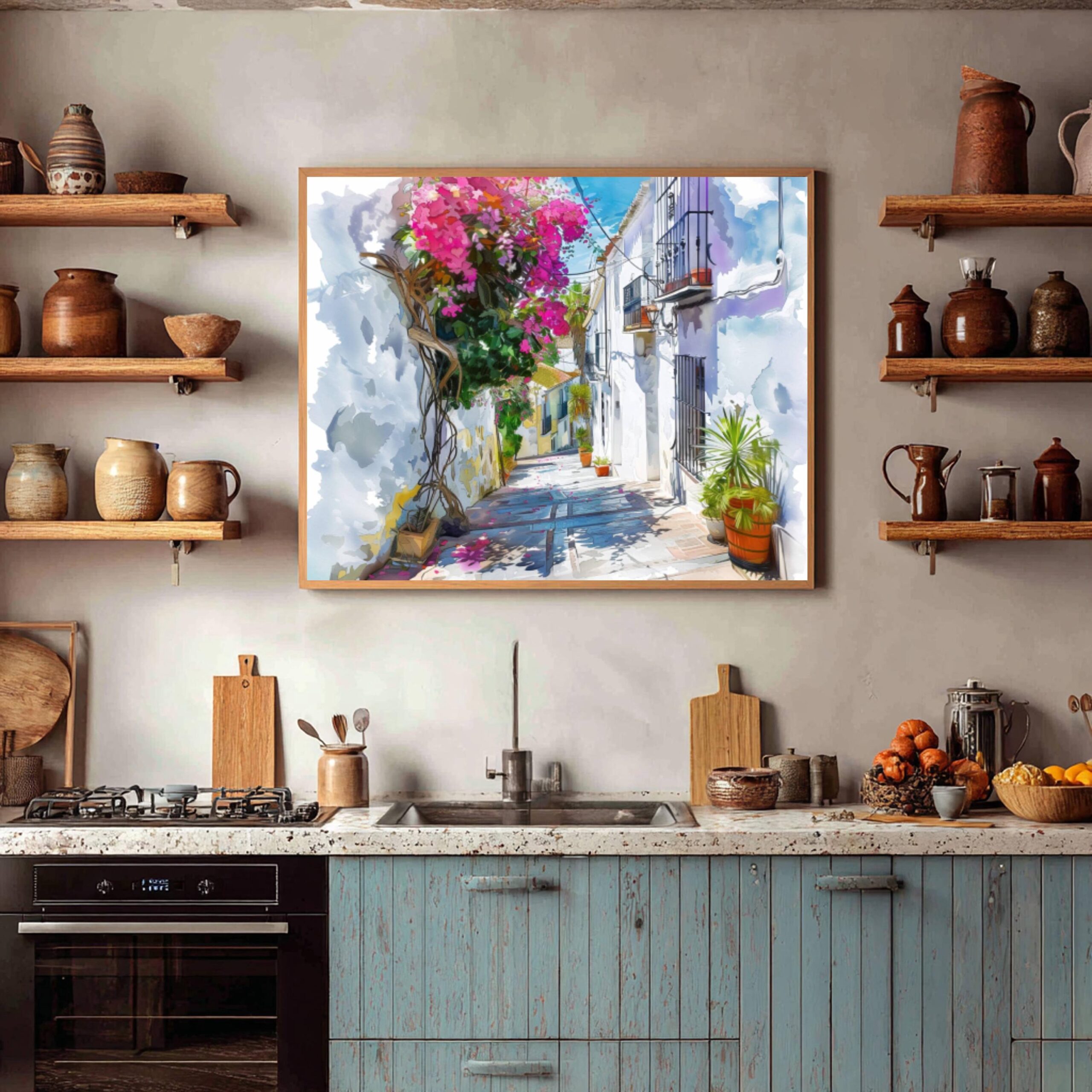 Estepona Spain Watercolor Print: Europe Travel Art Poster - Image 5