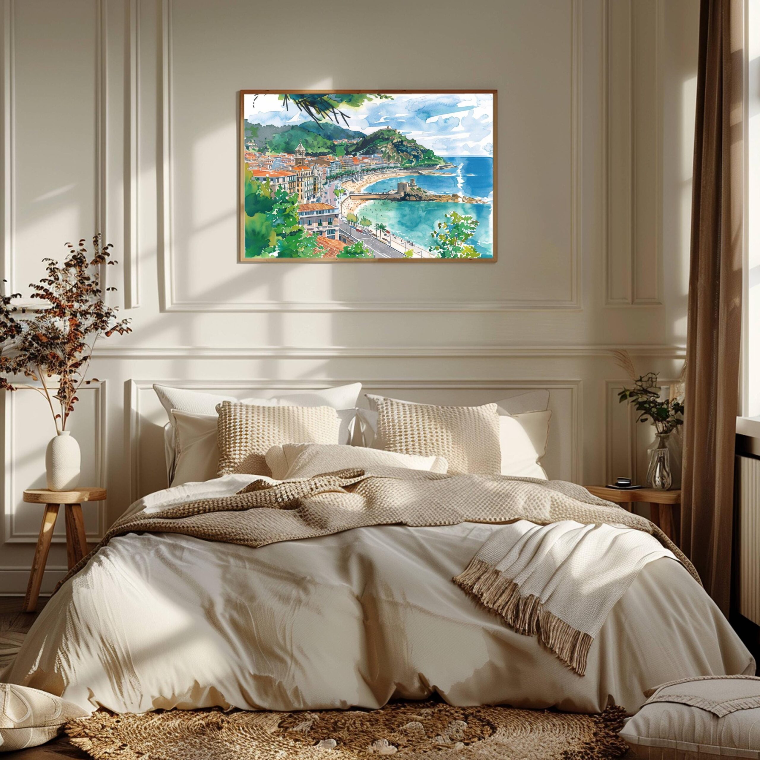 Donastia - San Sebastian Spain Watercolor Print: Europe Travel Art Poster - Image 5