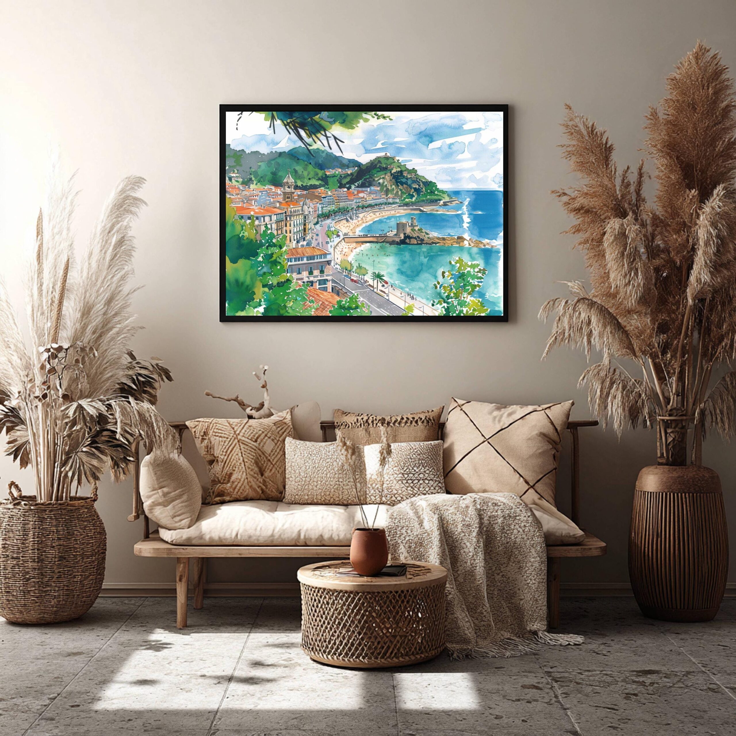 Donastia - San Sebastian Spain Watercolor Print: Europe Travel Art Poster - Image 7