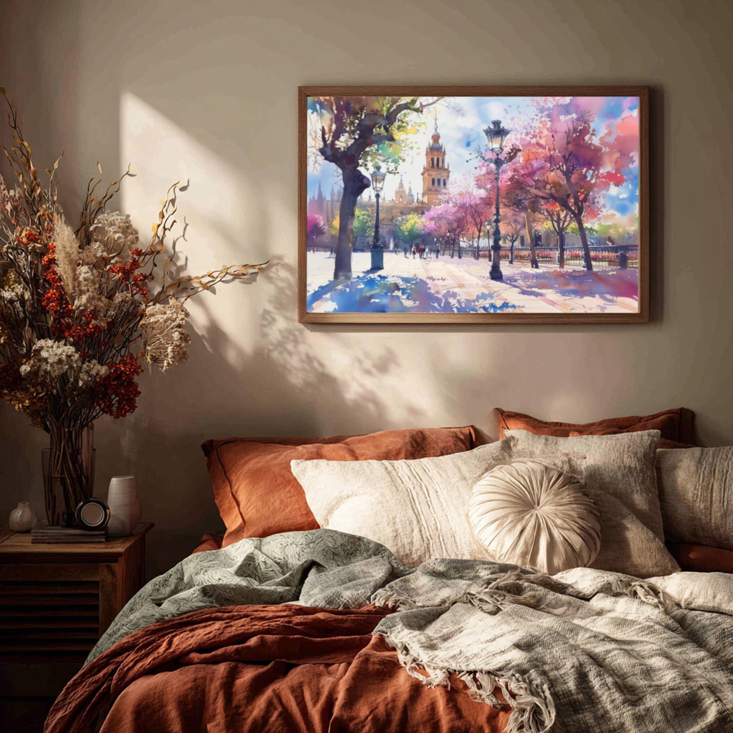 Seville Spain Watercolor Print: Europe Travel Art Poster - Image 7