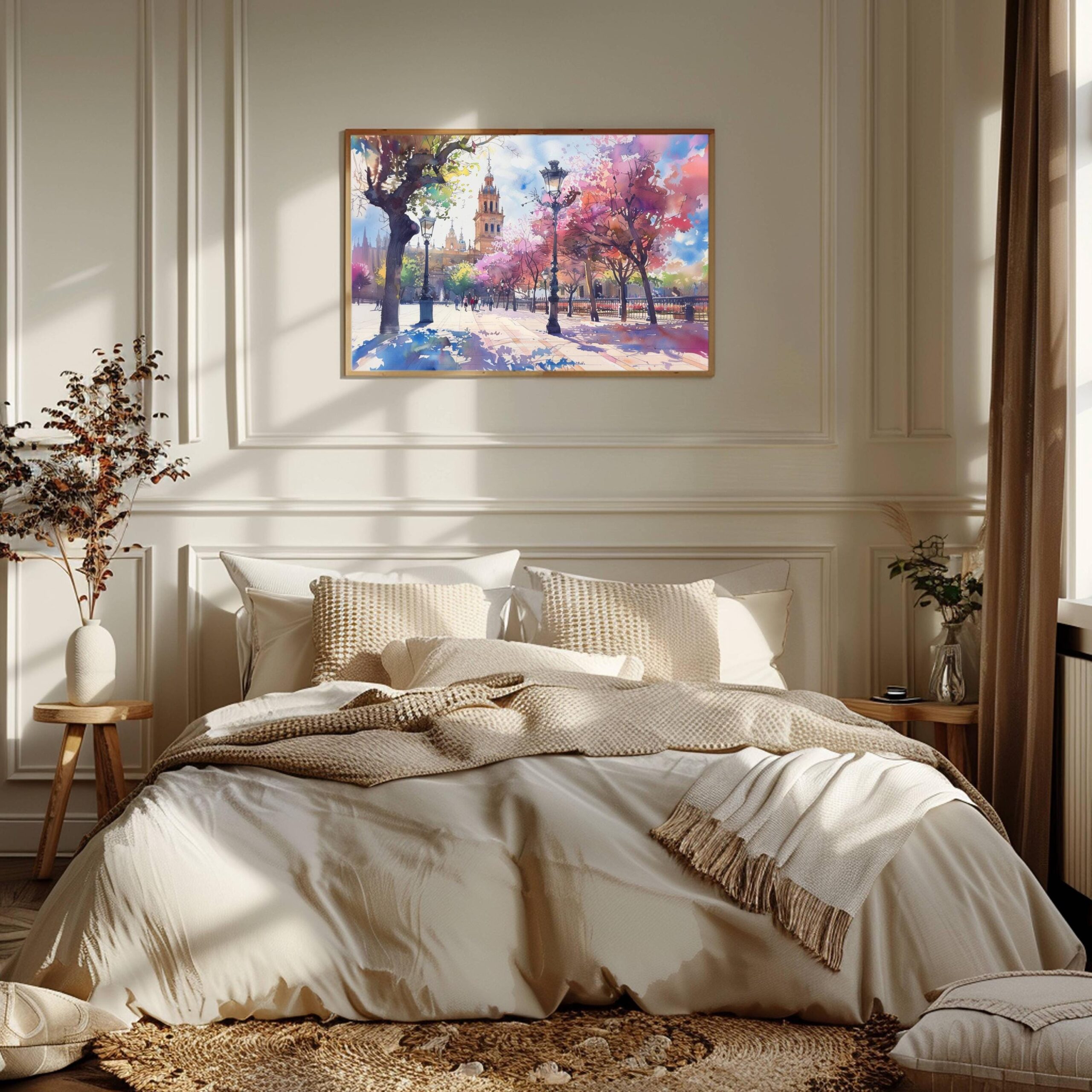 Seville Spain Watercolor Print: Europe Travel Art Poster - Image 3