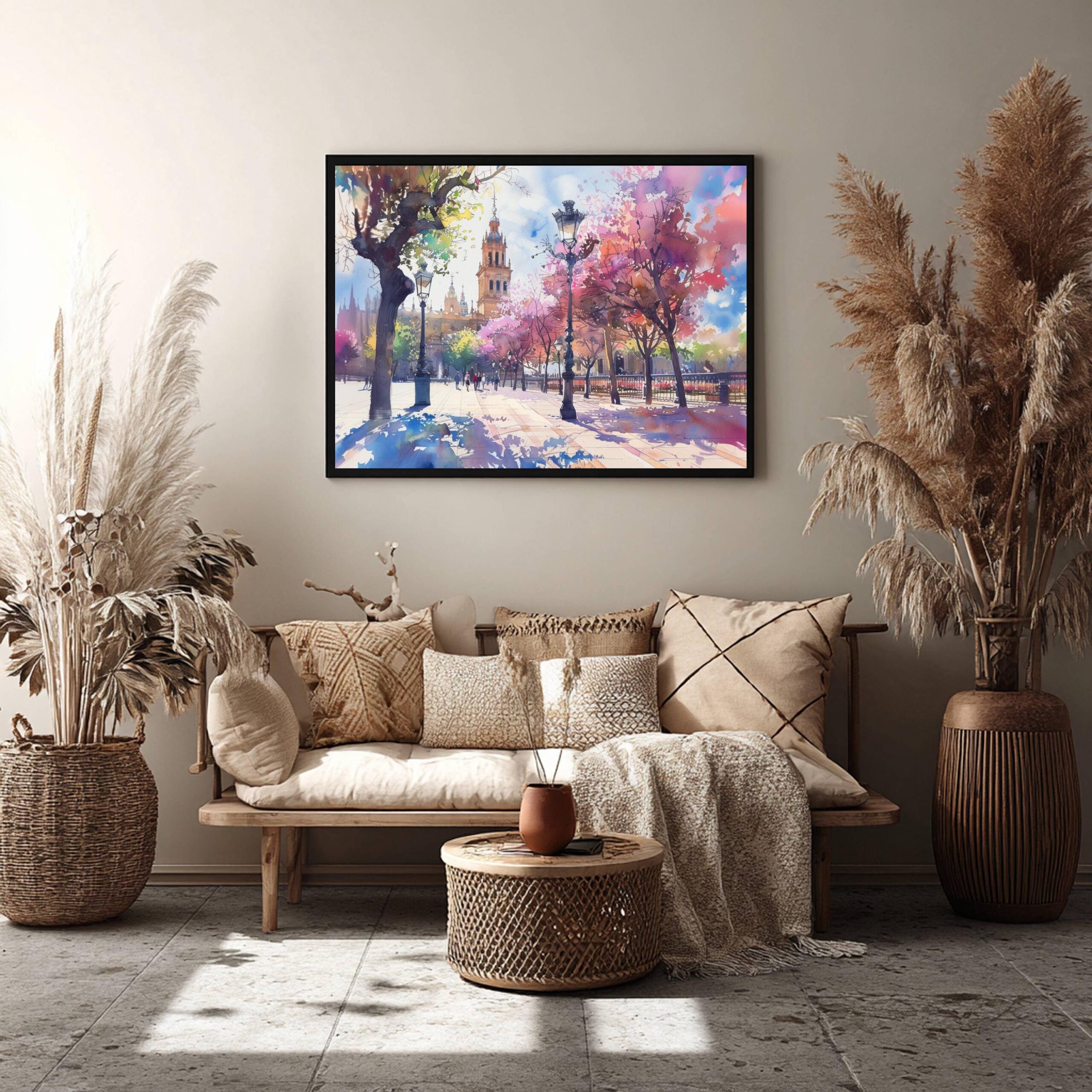 Seville Spain Watercolor Print: Europe Travel Art Poster - Image 8