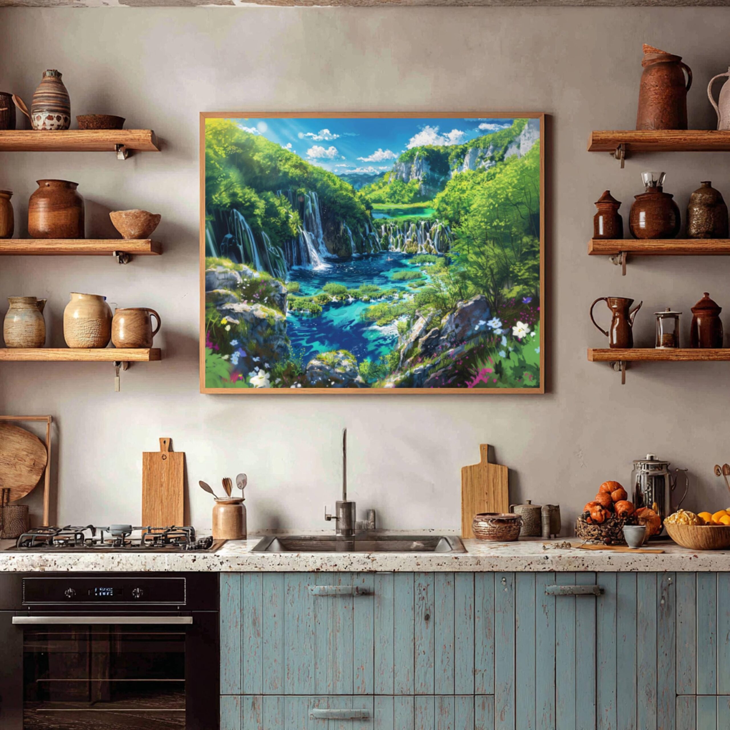 Plitvice National Park Croatia Watercolor Print: Europe Travel Art Poster - Image 9