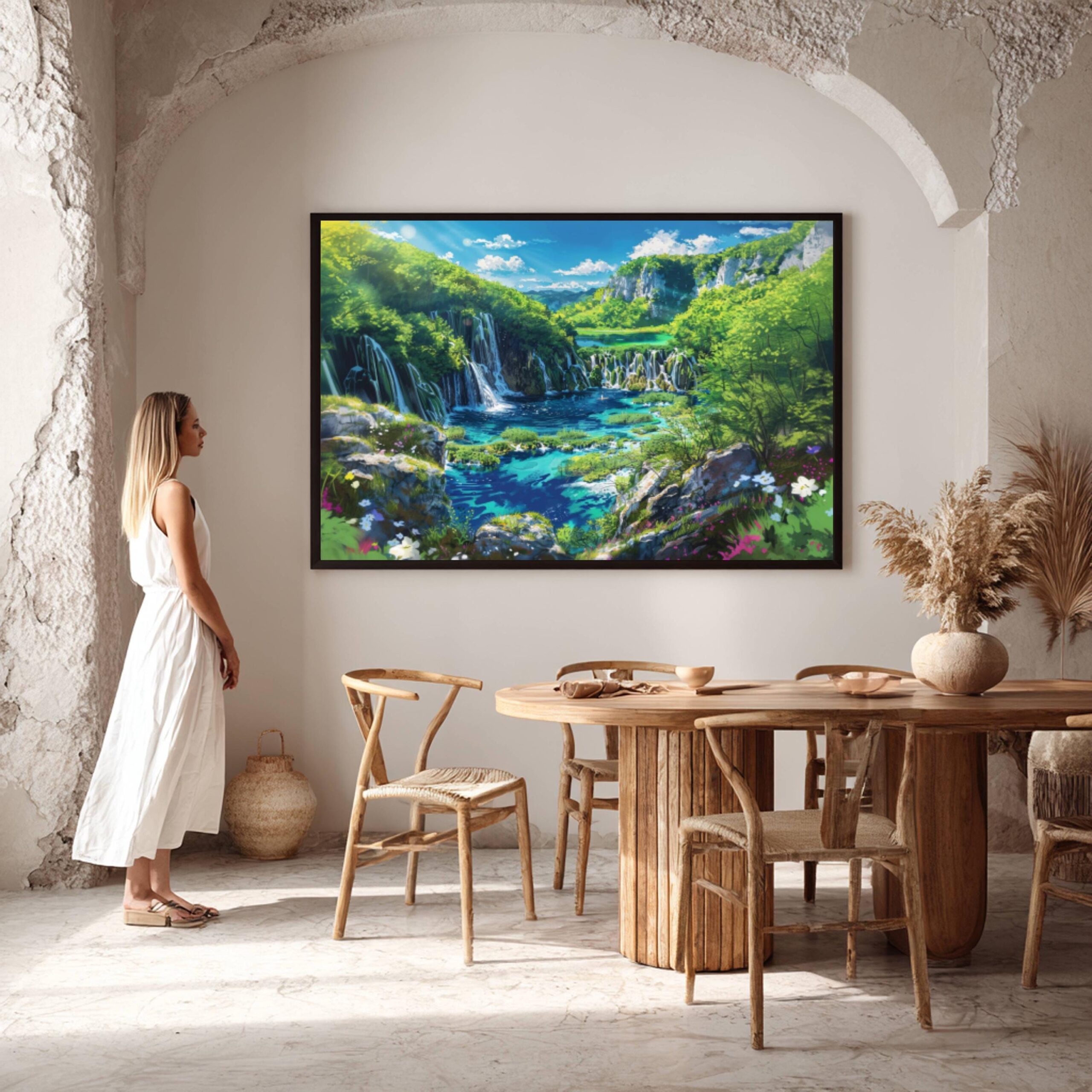 Plitvice National Park Croatia Watercolor Print: Europe Travel Art Poster - Image 6