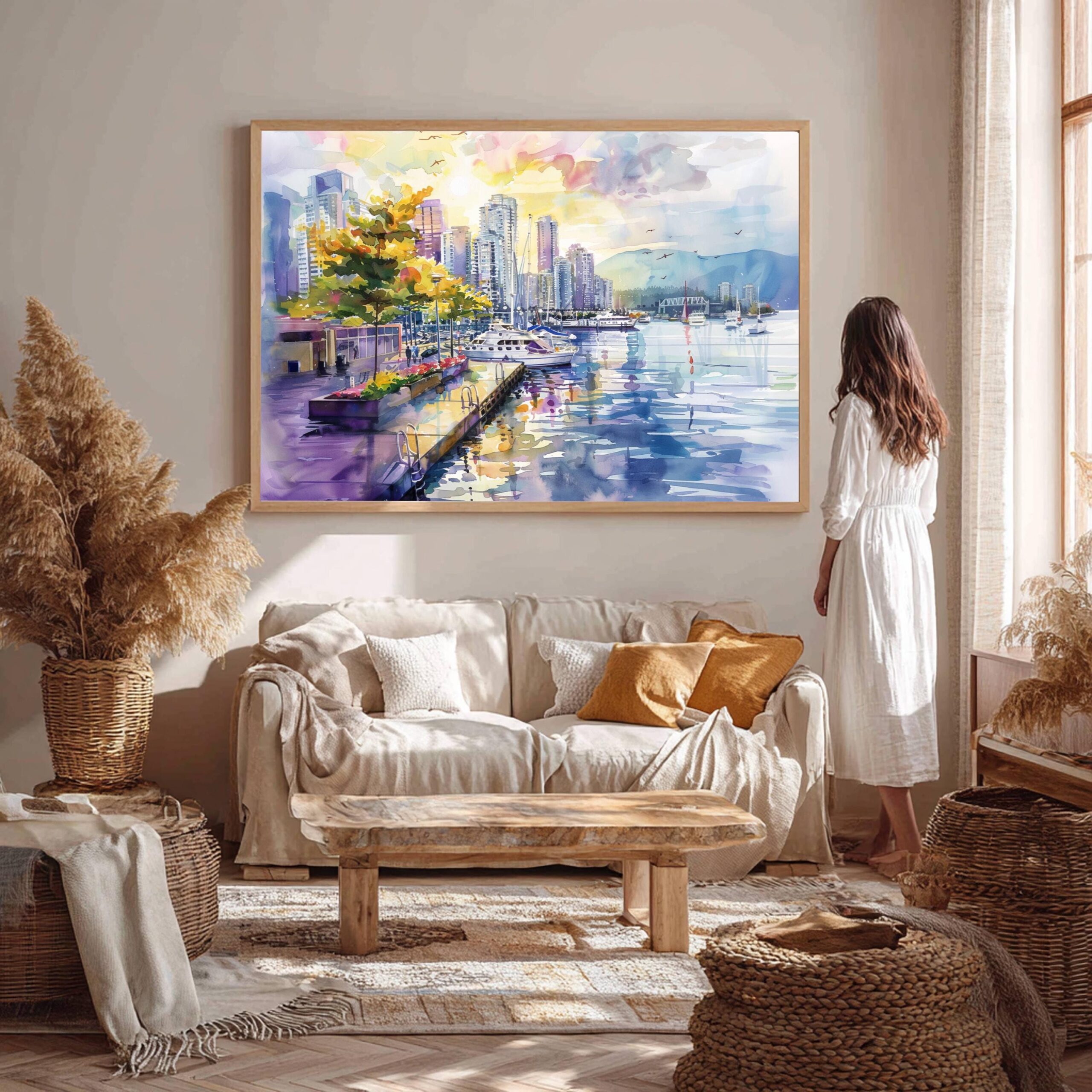 Vancouver Canada North America Watercolor Print: Travel Art Poster - Image 9