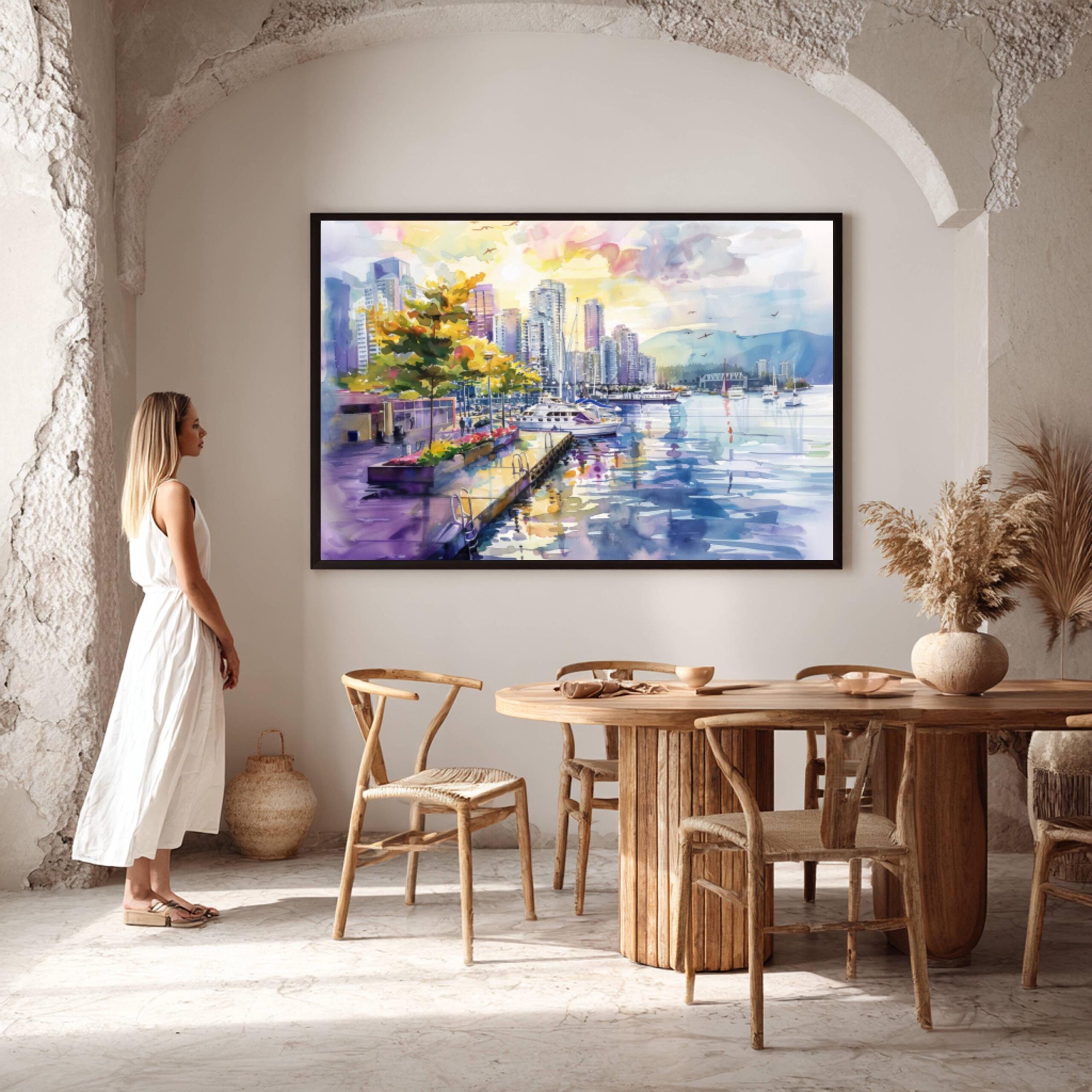 Vancouver Canada North America Watercolor Print: Travel Art Poster - Image 8