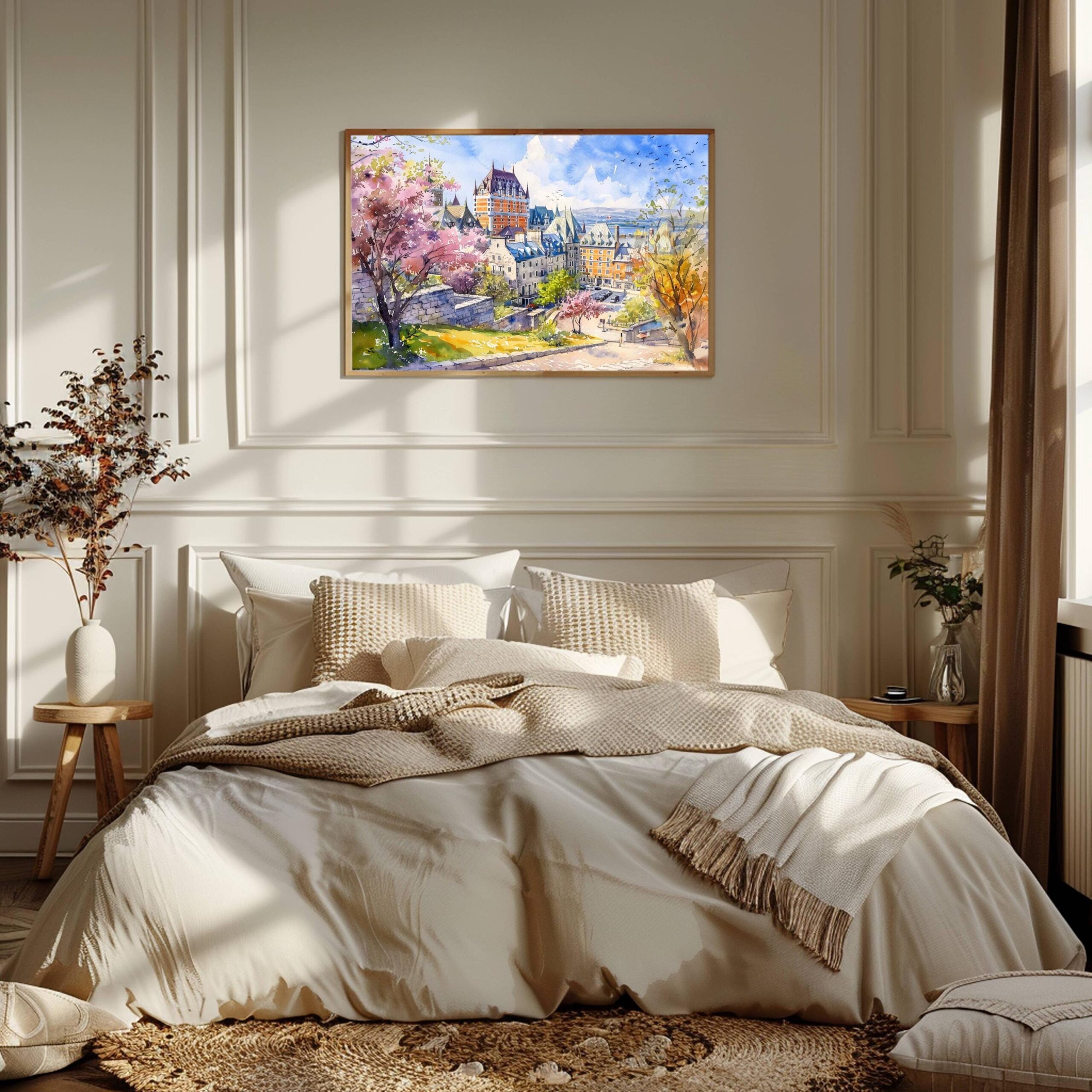Quebec Canada North America Watercolor Print: Travel Art Poster - Image 3