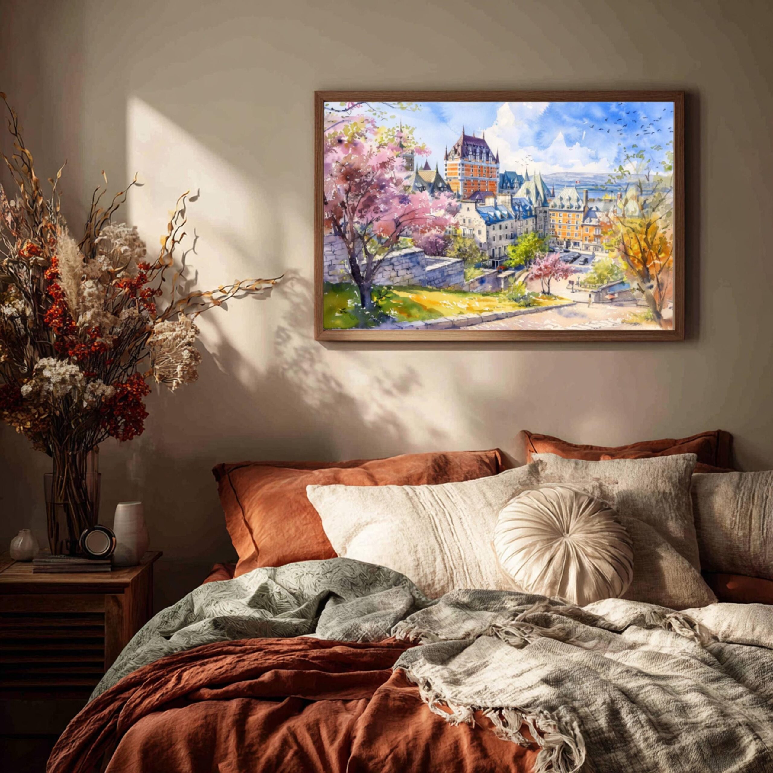 Quebec Canada North America Watercolor Print: Travel Art Poster - Image 4