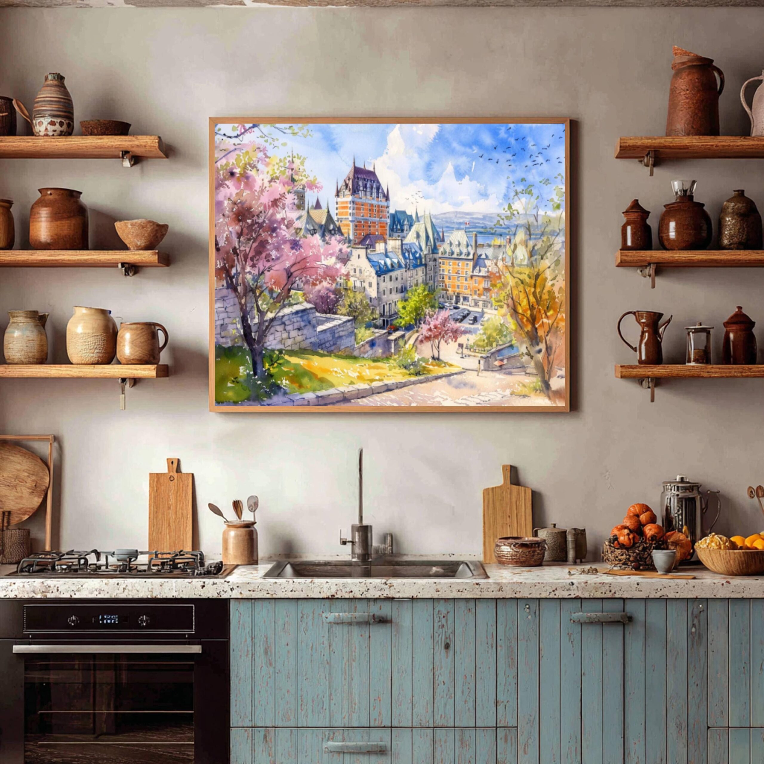 Quebec Canada North America Watercolor Print: Travel Art Poster - Image 5