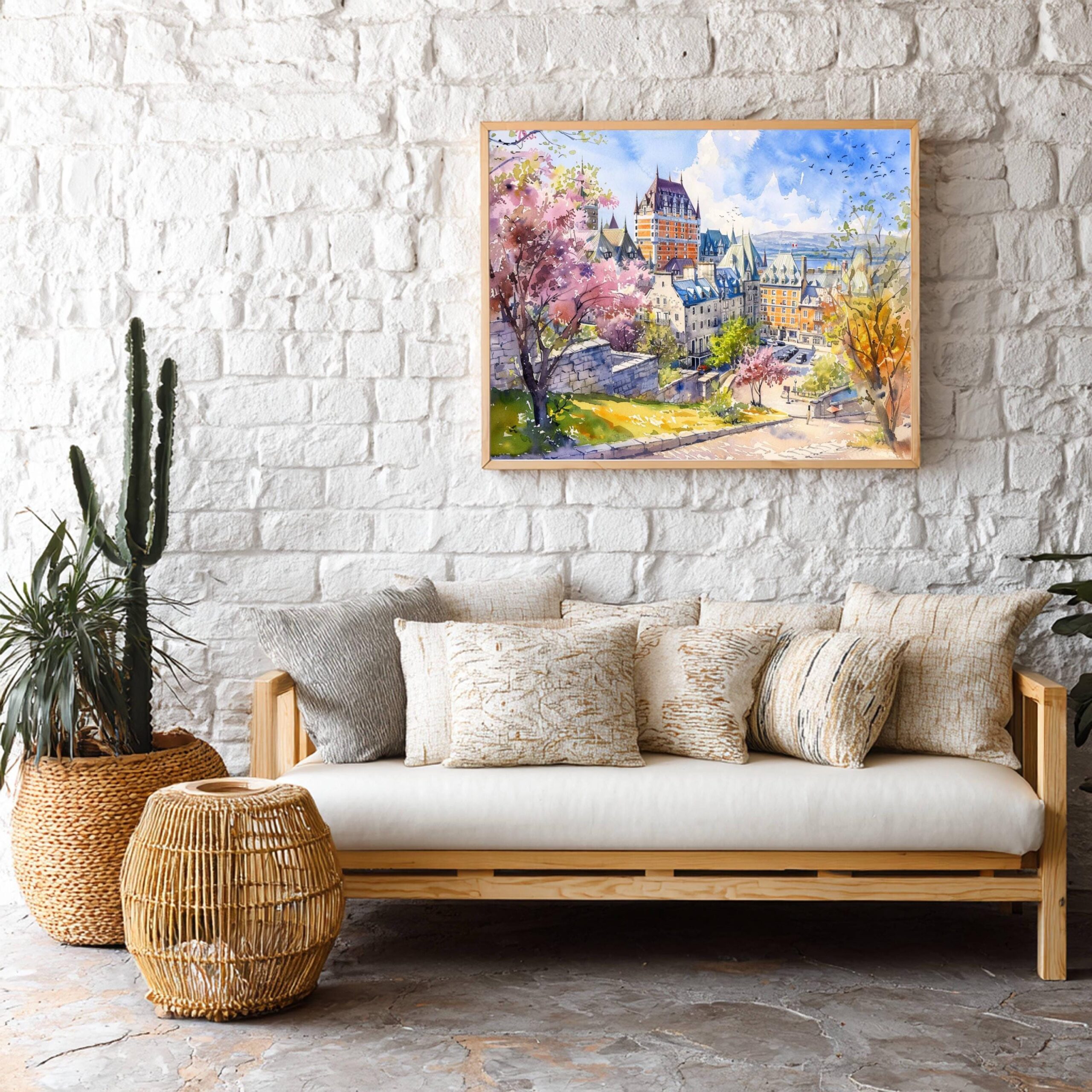 Quebec Canada North America Watercolor Print: Travel Art Poster - Image 8