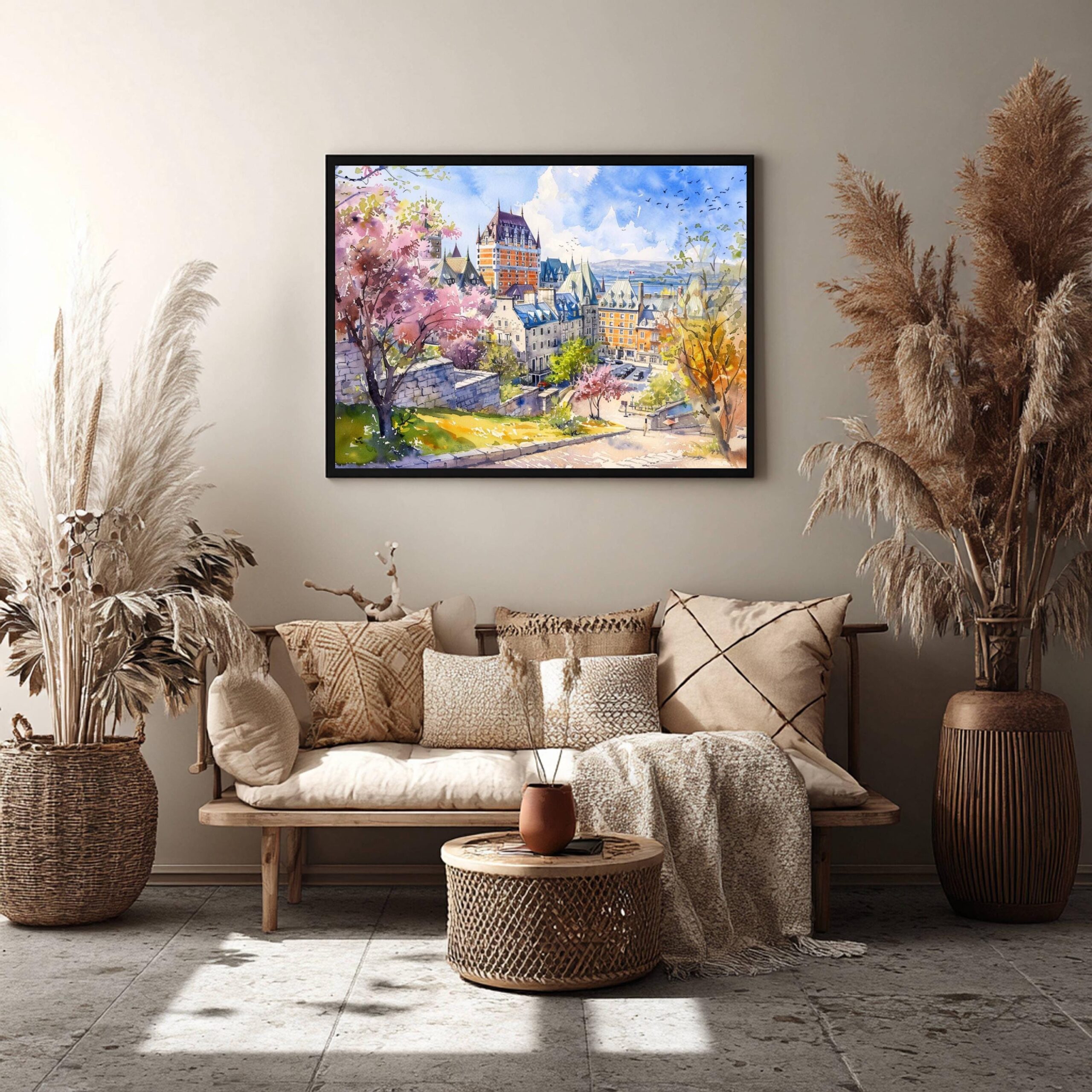 Quebec Canada North America Watercolor Print: Travel Art Poster - Image 9