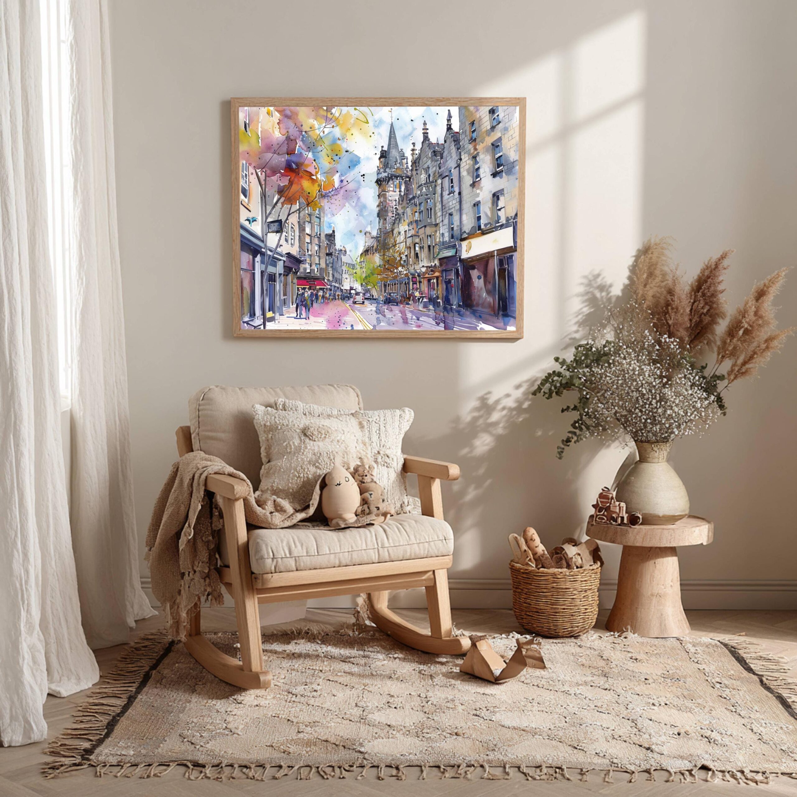 Aberdeen Scotland United Kingdom Watercolor Print: Scotland Travel Art Poster - Image 10