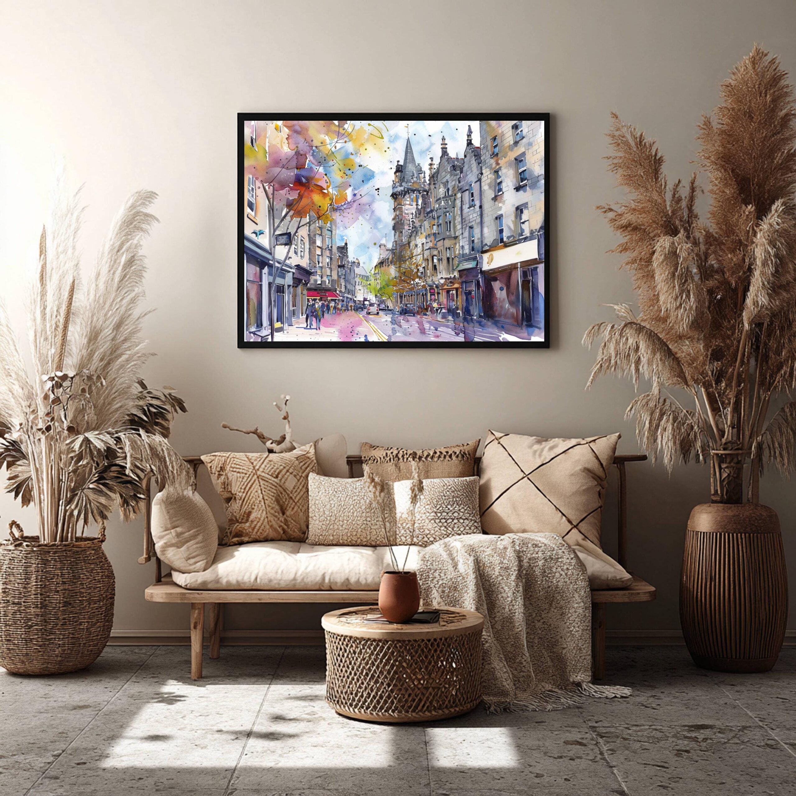 Aberdeen Scotland United Kingdom Watercolor Print: Scotland Travel Art Poster - Image 5