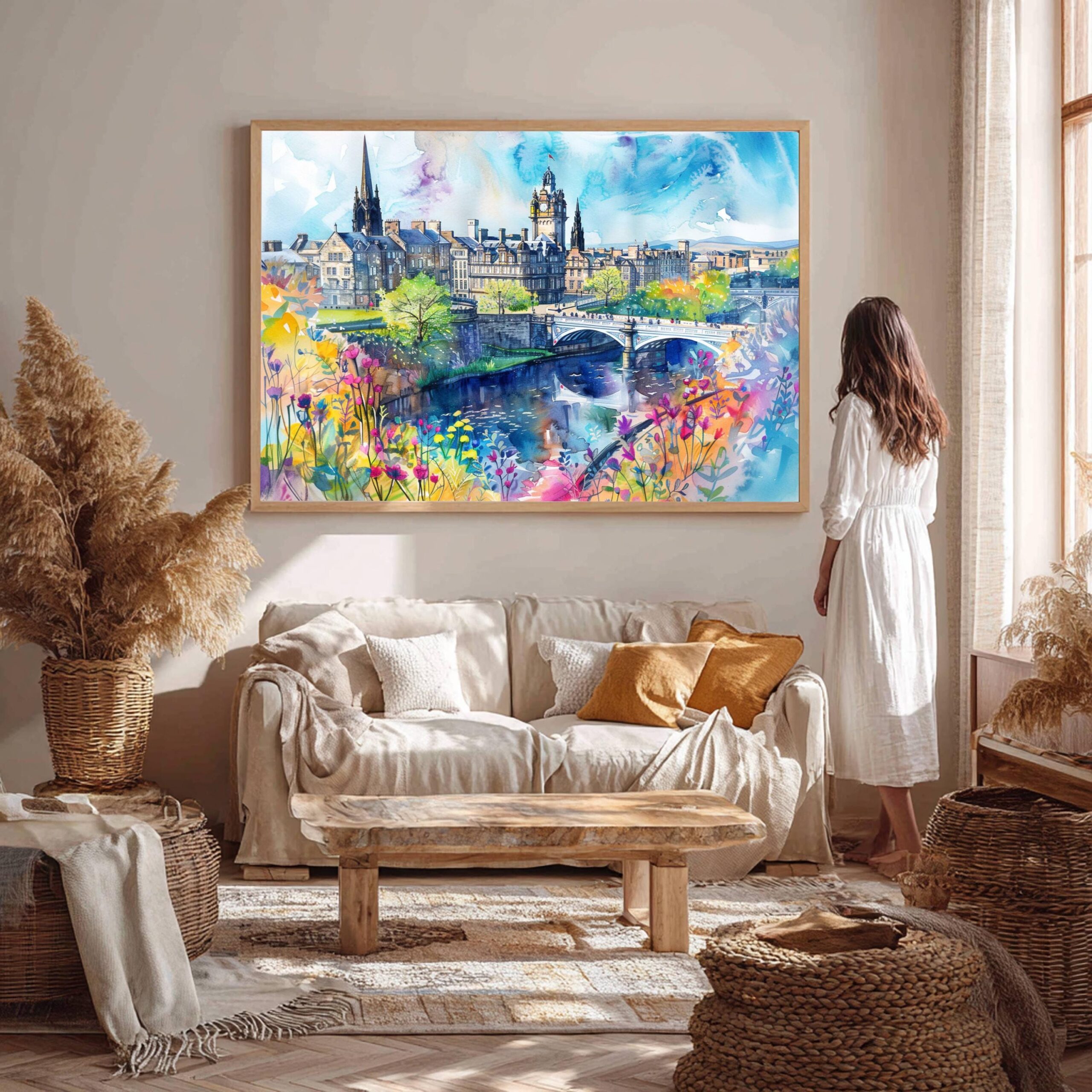 Perth Scotland United Kingdom Watercolor Print: Scotland Travel Art Poster - Image 6