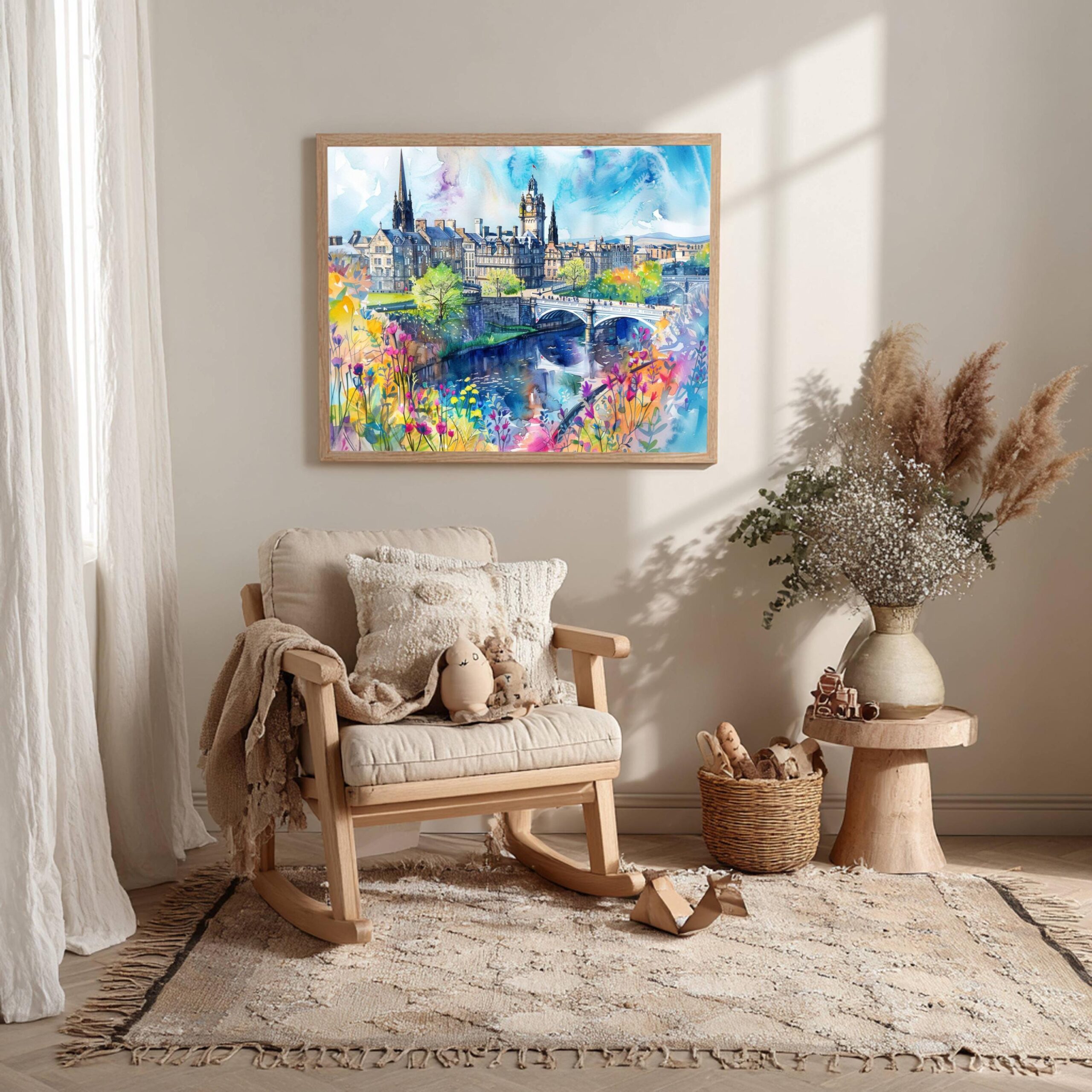 Perth Scotland United Kingdom Watercolor Print: Scotland Travel Art Poster - Image 10