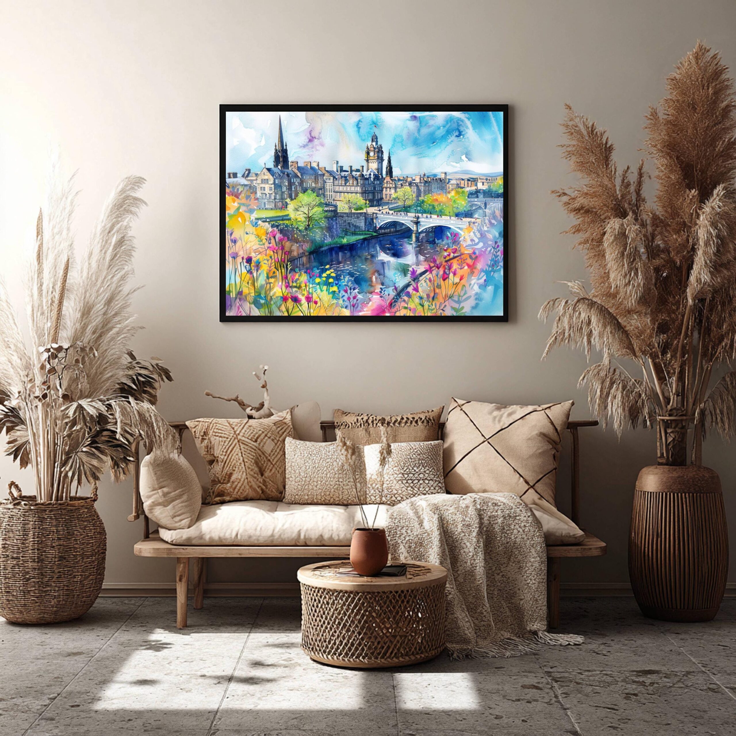 Perth Scotland United Kingdom Watercolor Print: Scotland Travel Art Poster - Image 9