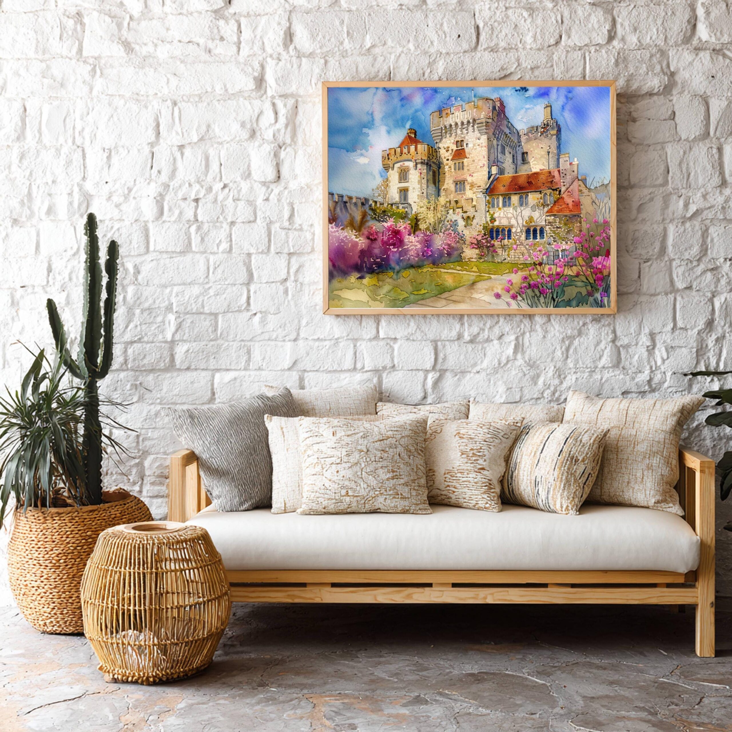 Hever Castle Kent England Watercolor Print: United Kingdom Travel Art Poster - Image 9