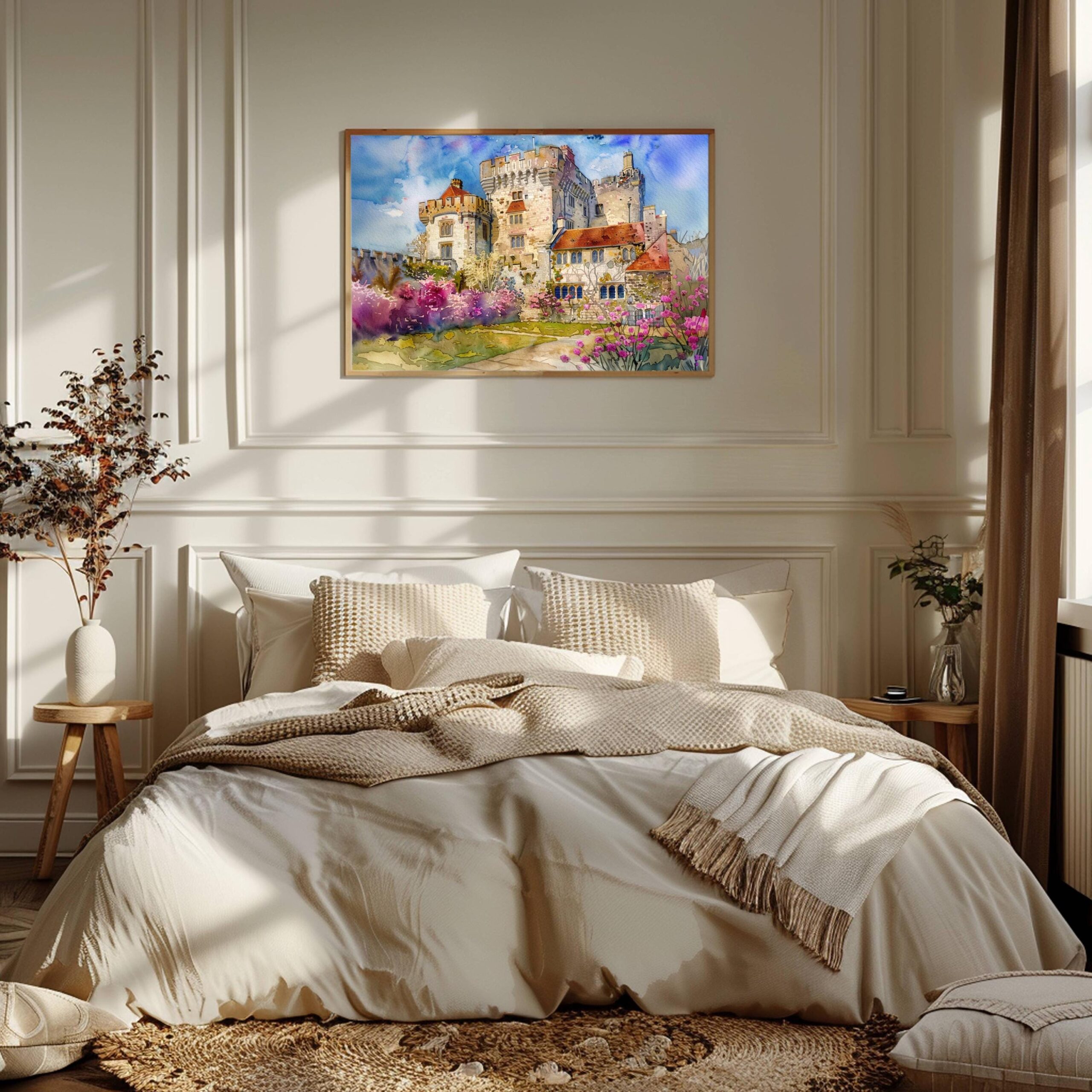 Hever Castle Kent England Watercolor Print: United Kingdom Travel Art Poster - Image 4